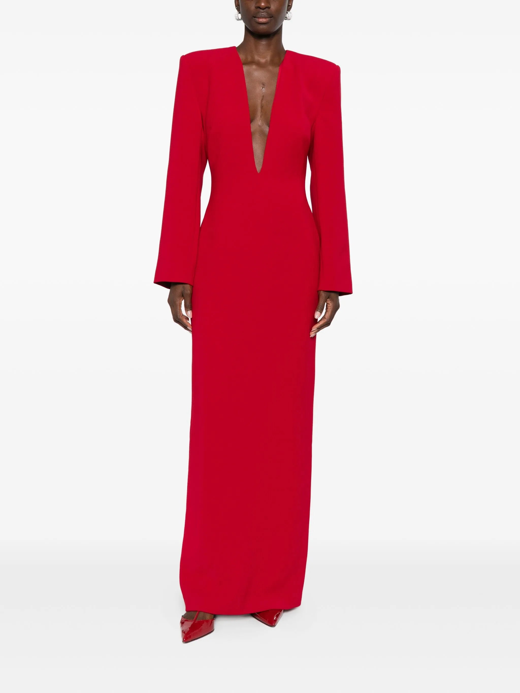 V-neck maxi dress