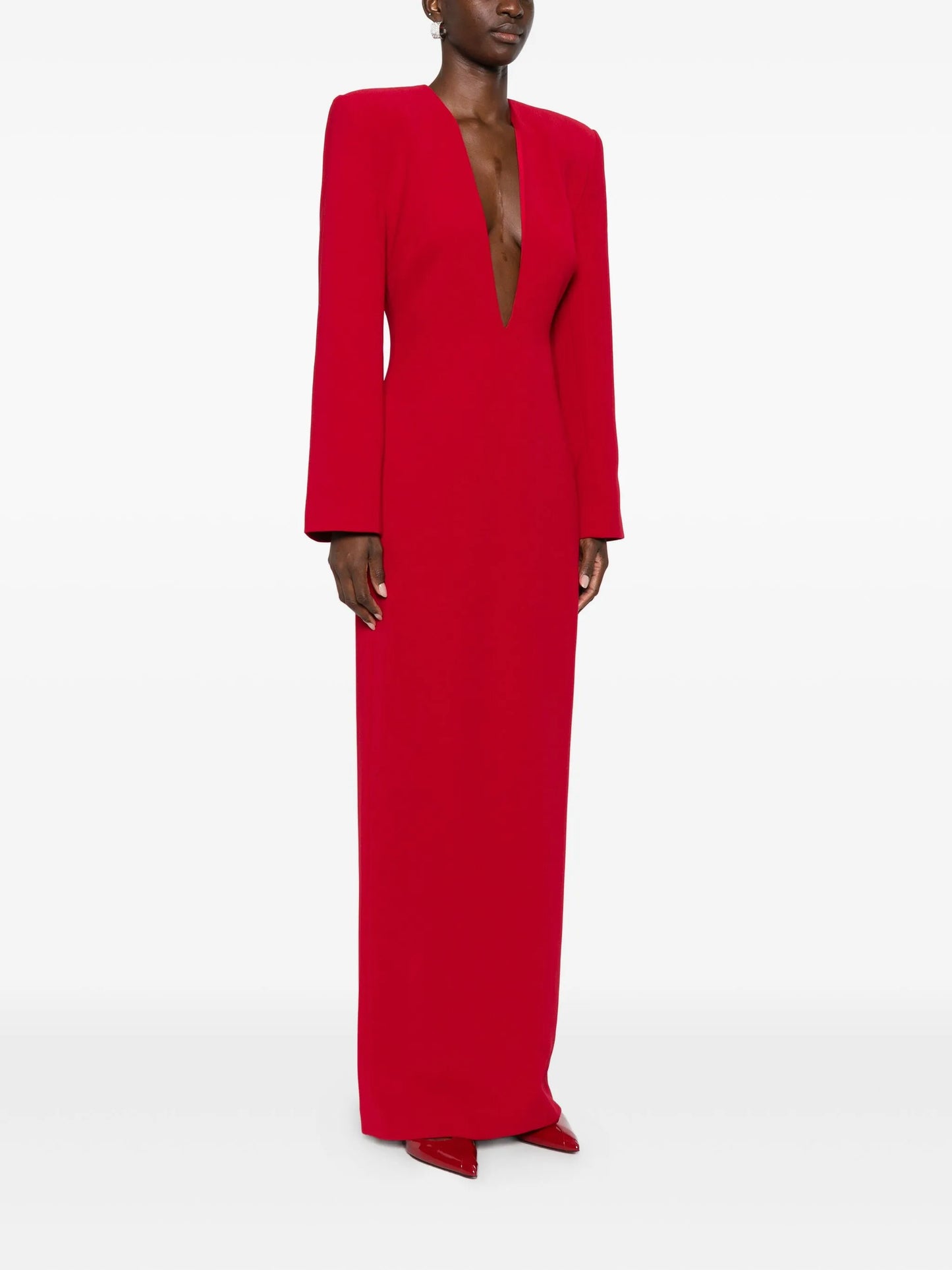 V-neck maxi dress