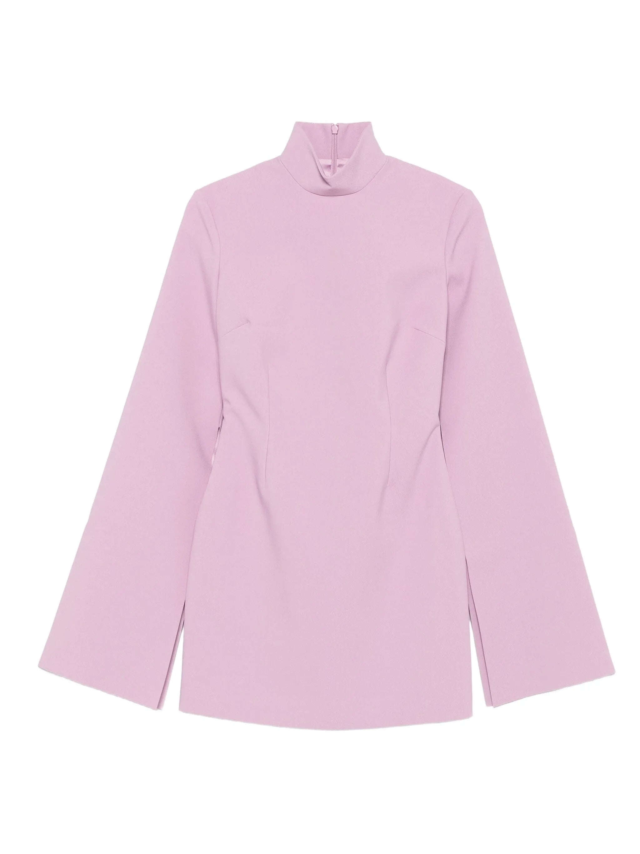 funnel-neck mini dress