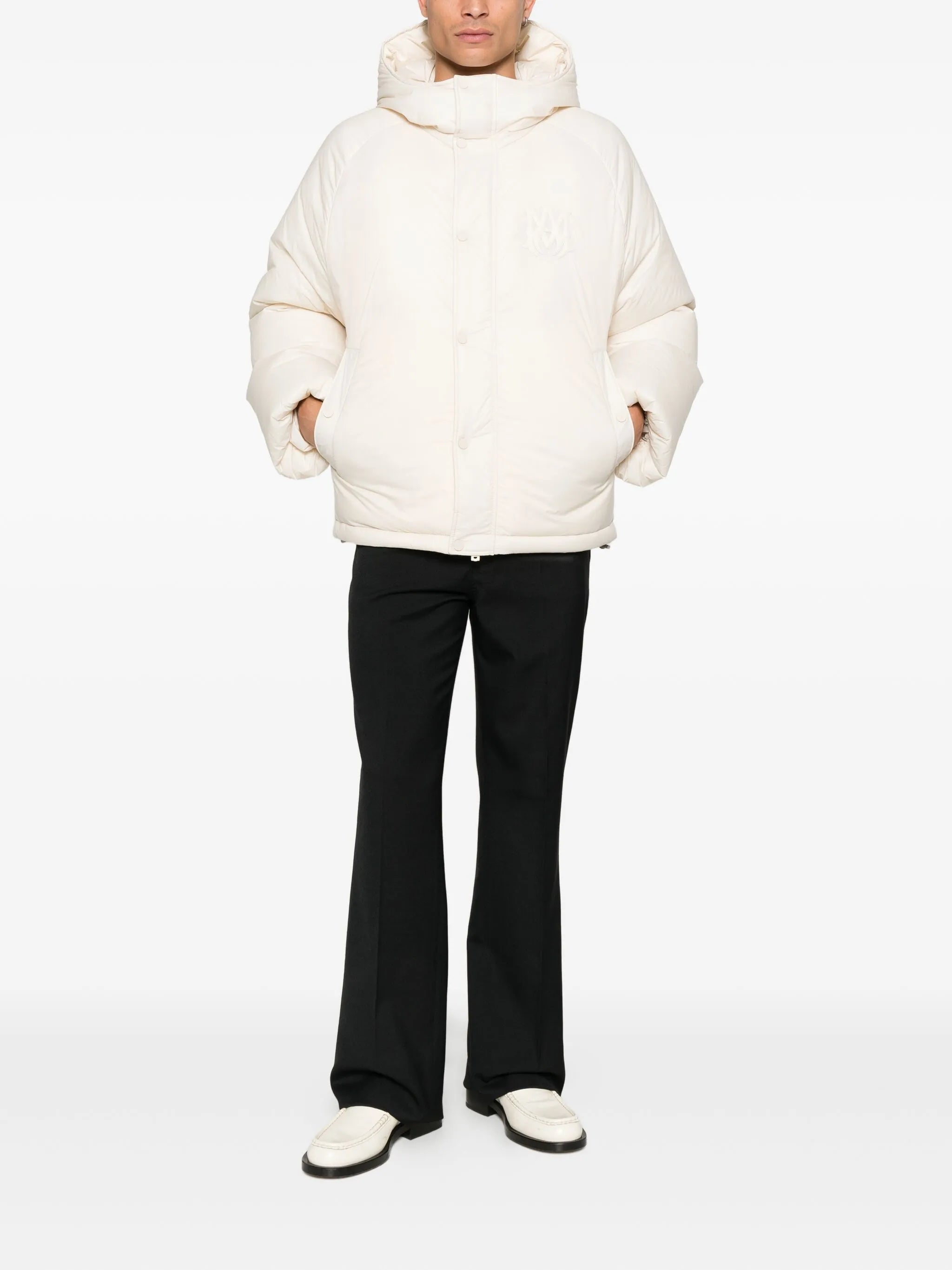 hooded puffer jacket