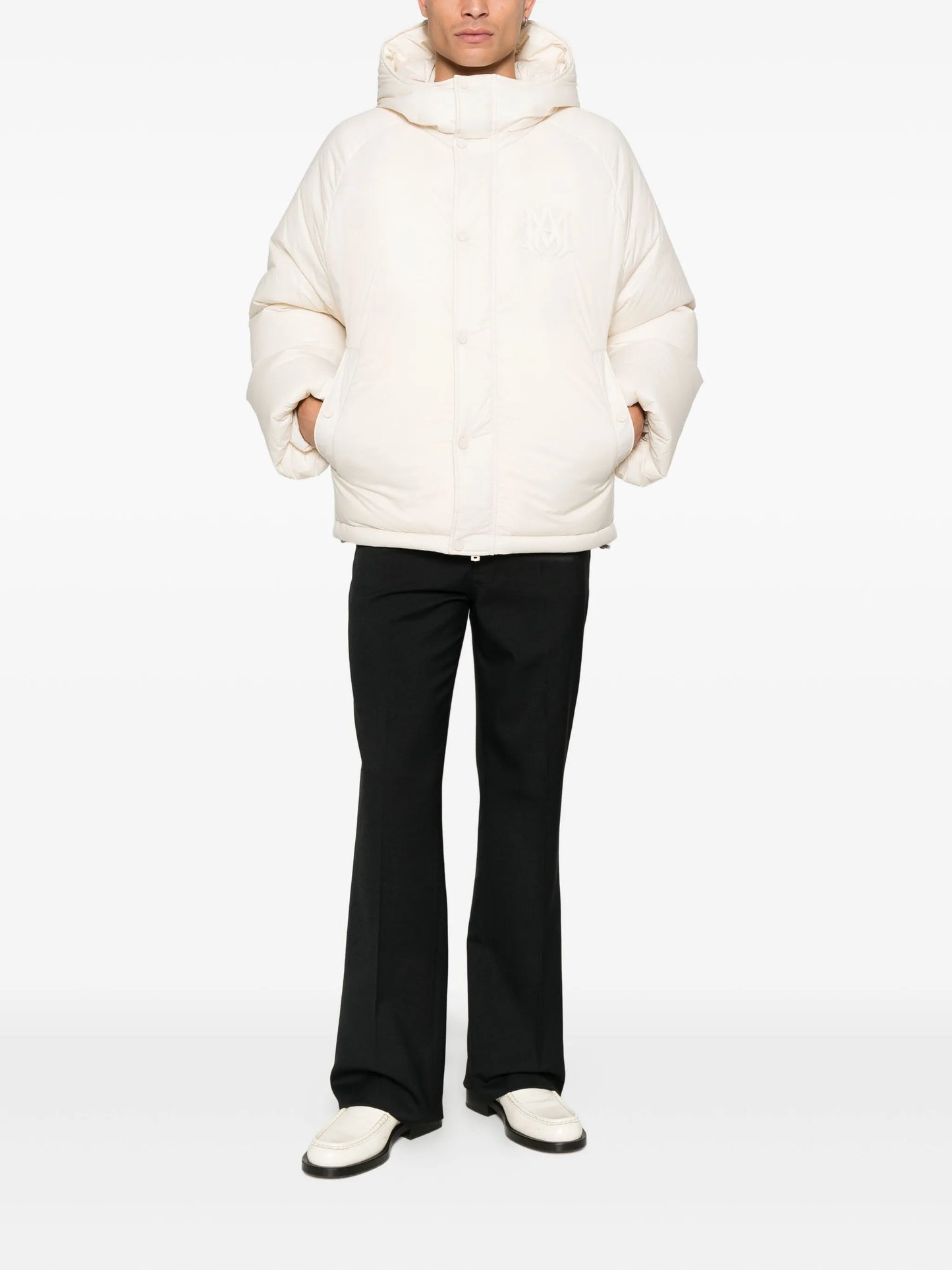 hooded puffer jacket