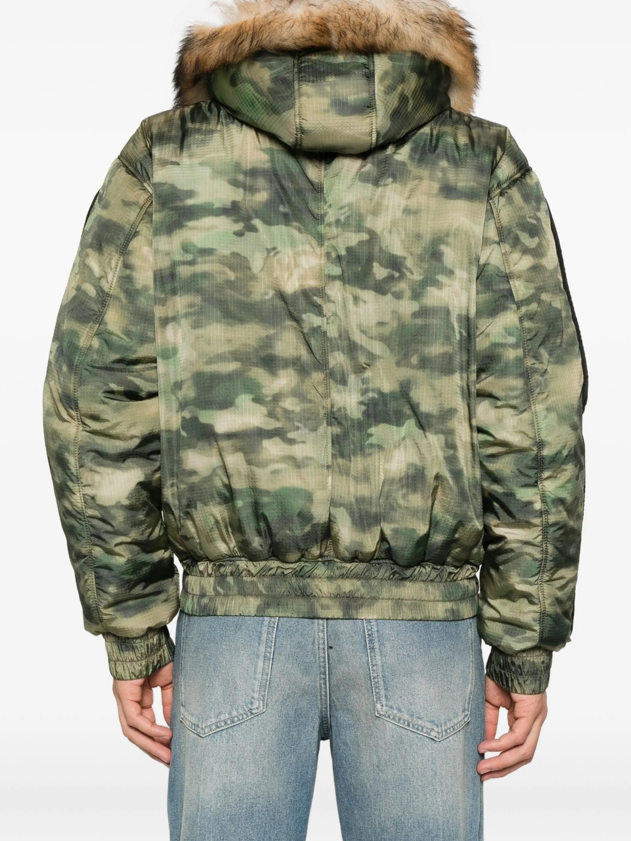 faux fur hooded jacket