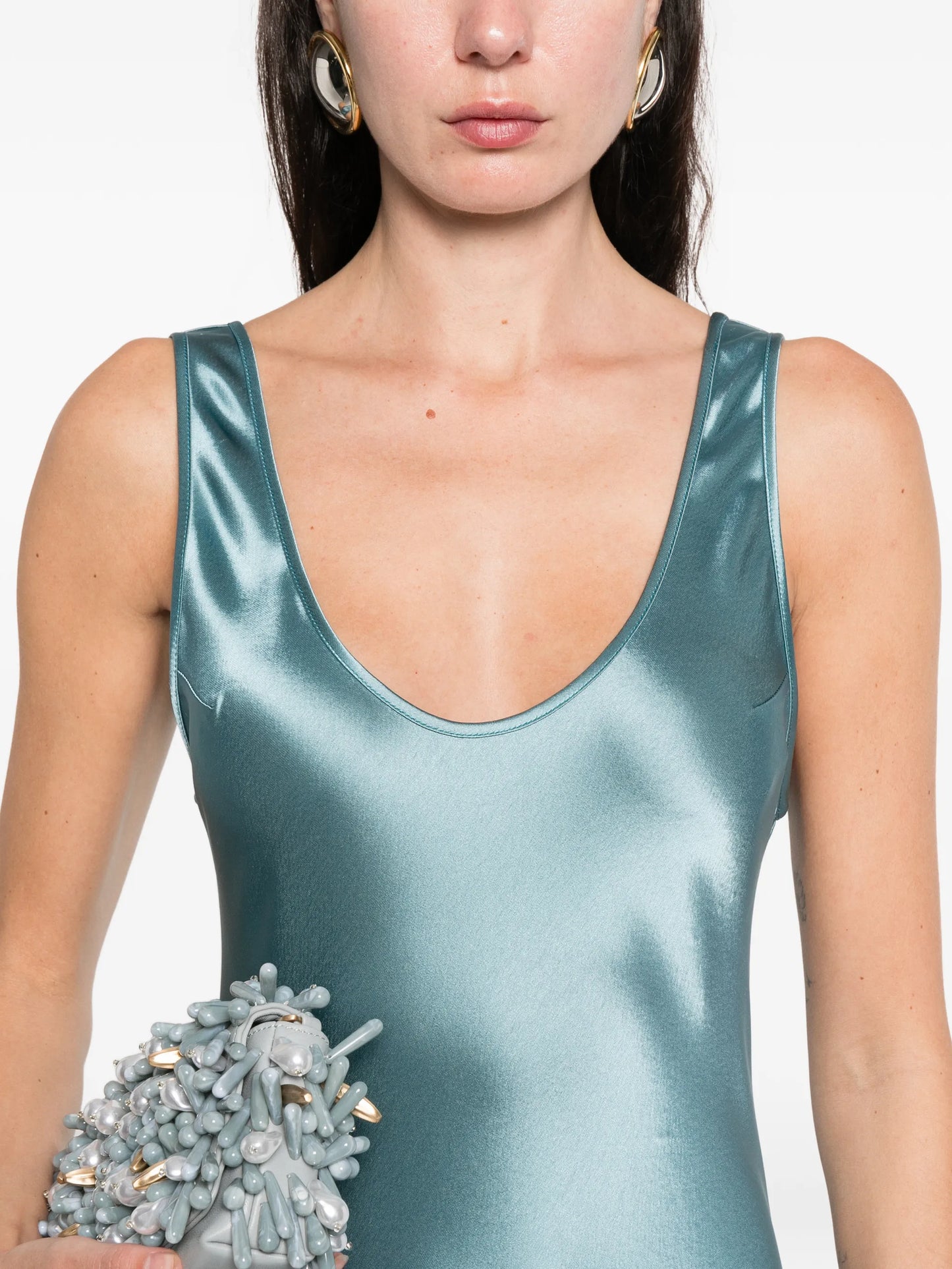 Valletta satin maxi dress