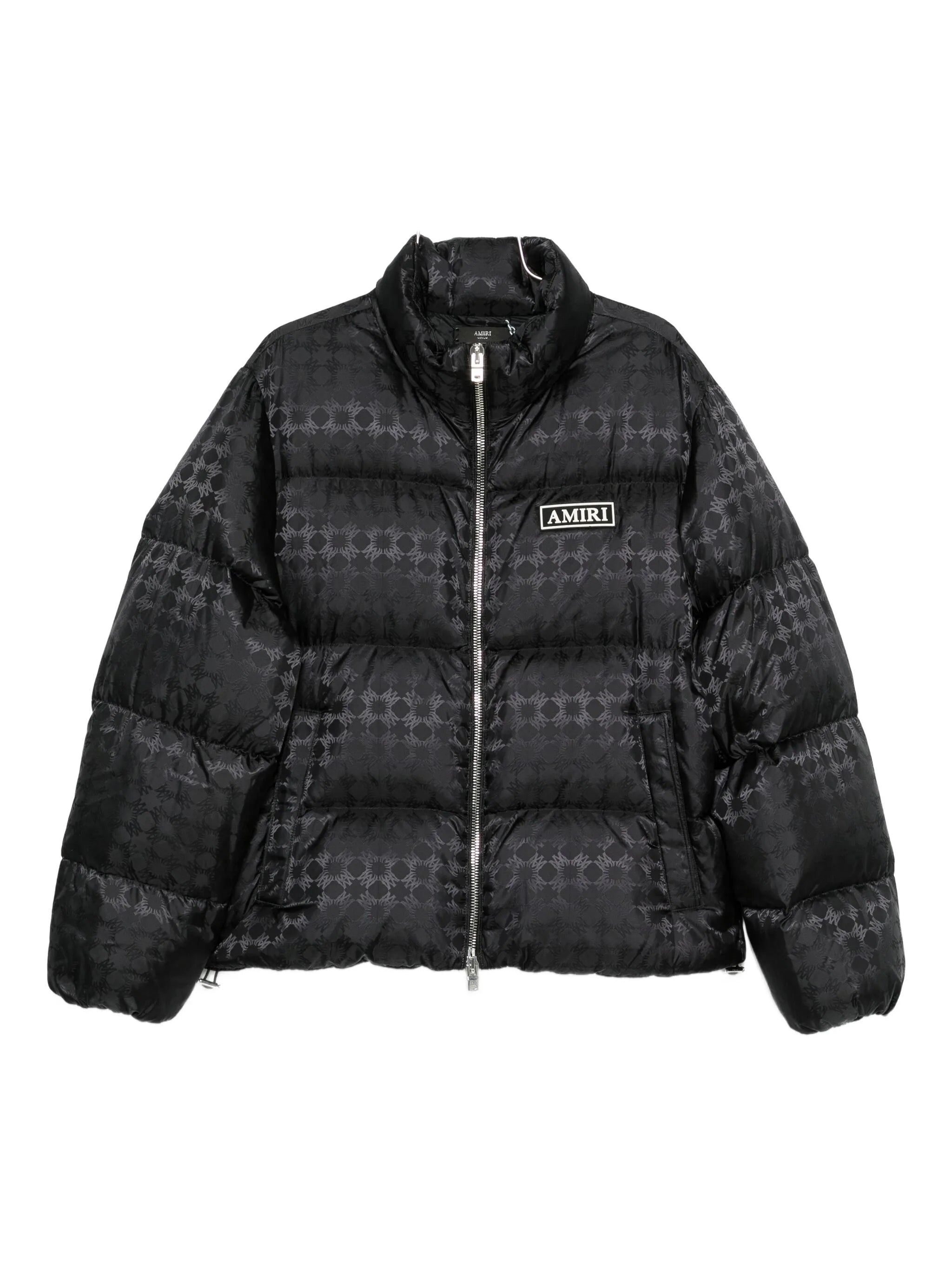 jacquard puffer jacket