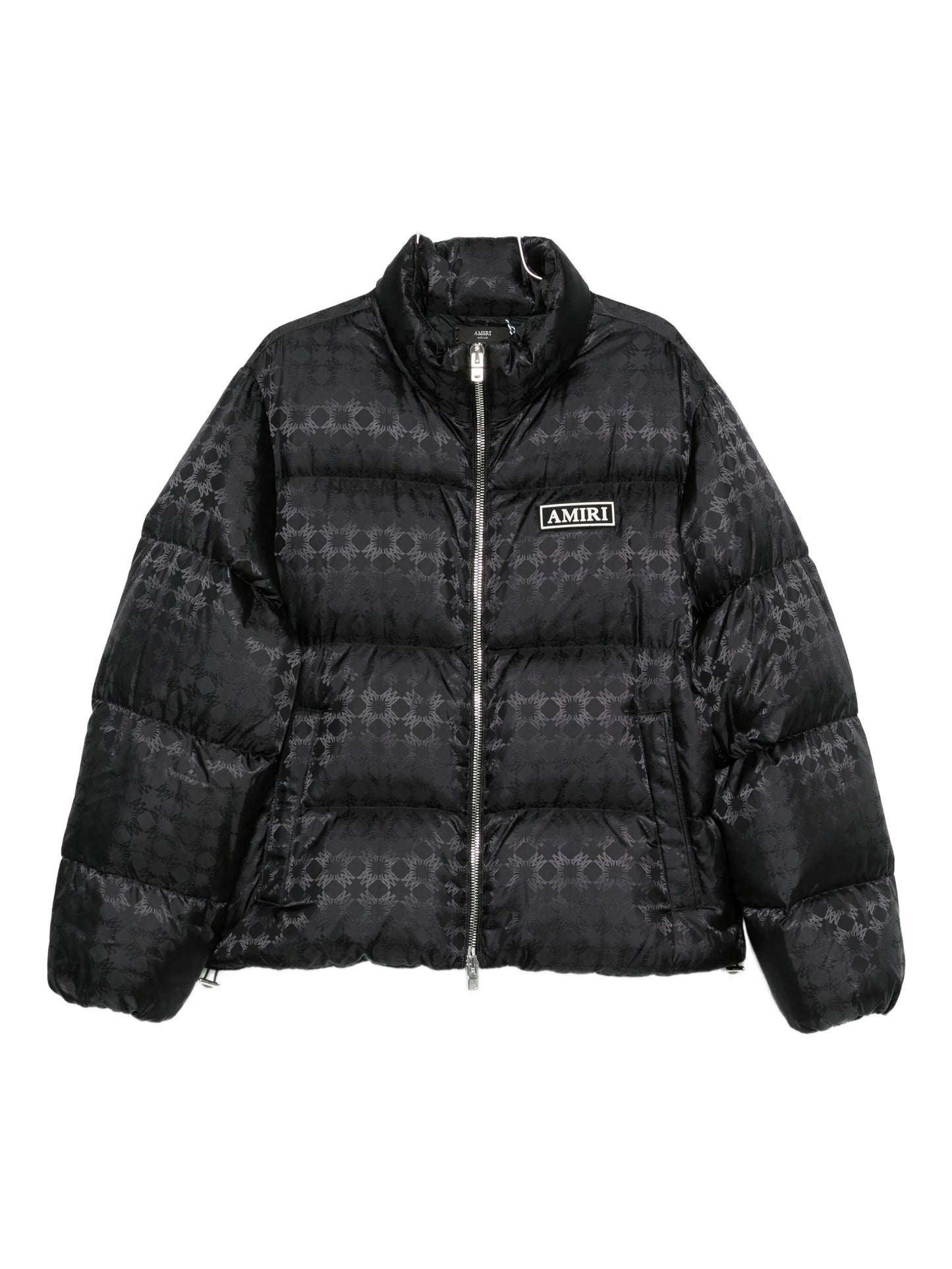 jacquard puffer jacket