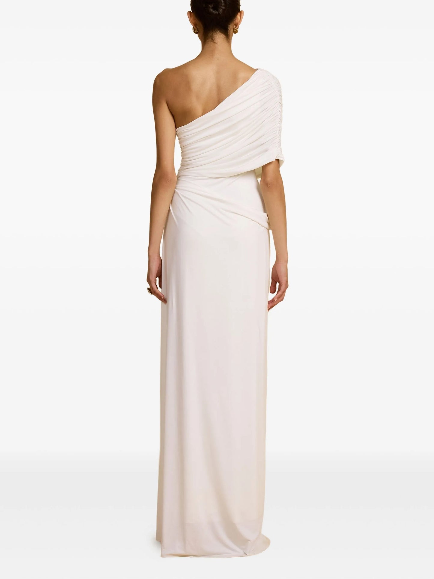 Chantal asymmetric one-shoulder gown dress