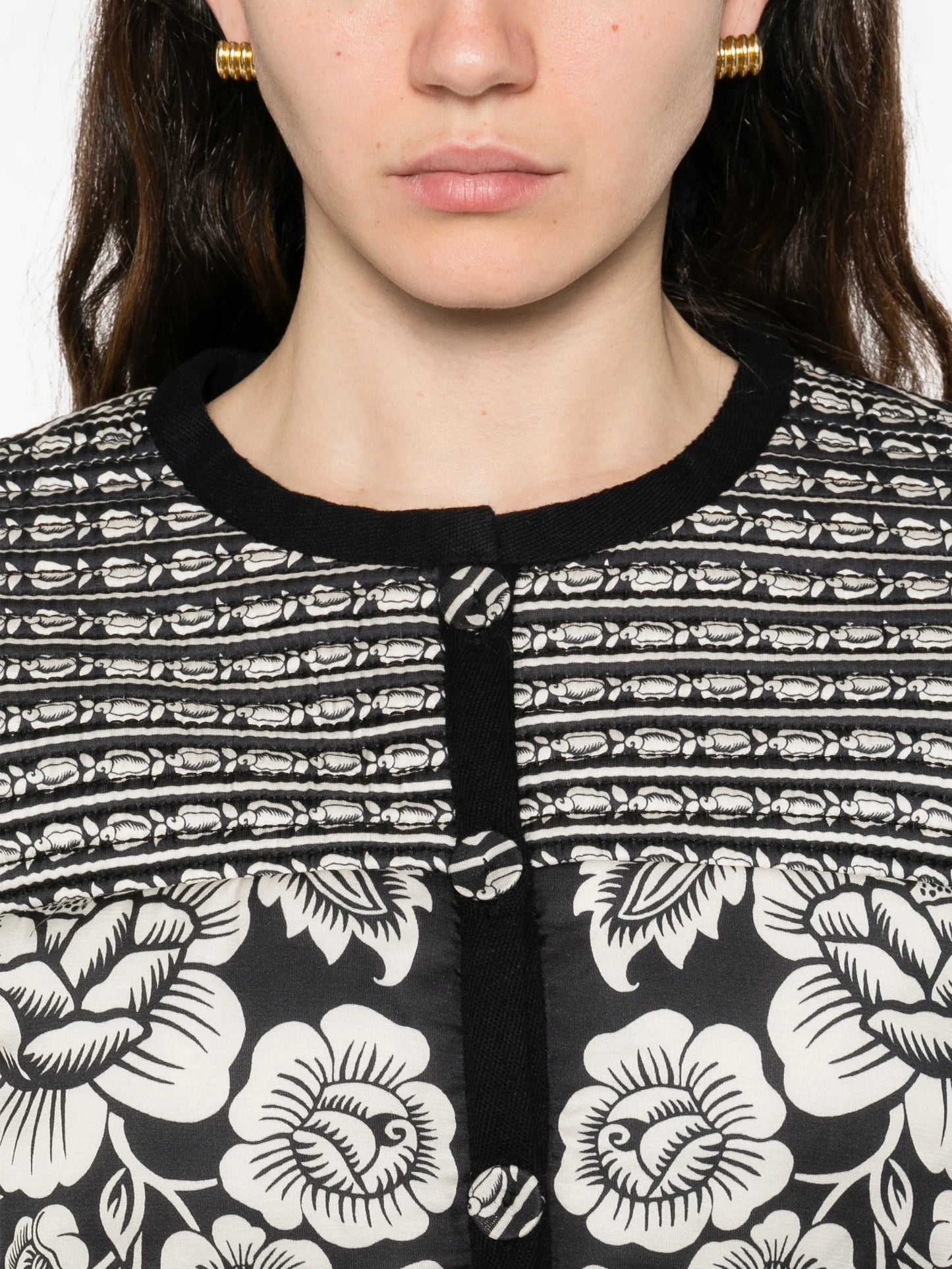 Cashews And Birds Ri padded jacket