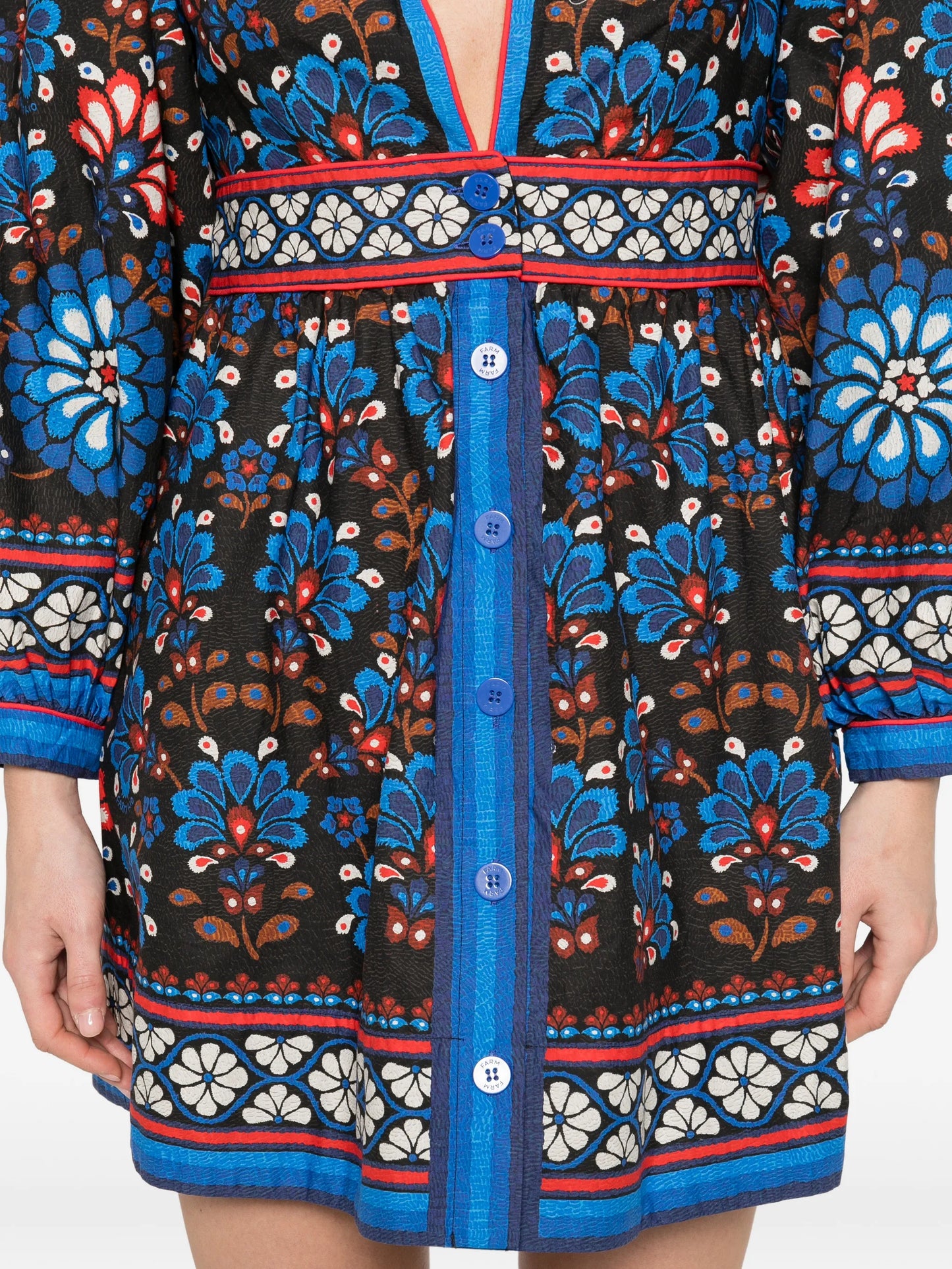 Latina Scarf V-neck mini dress