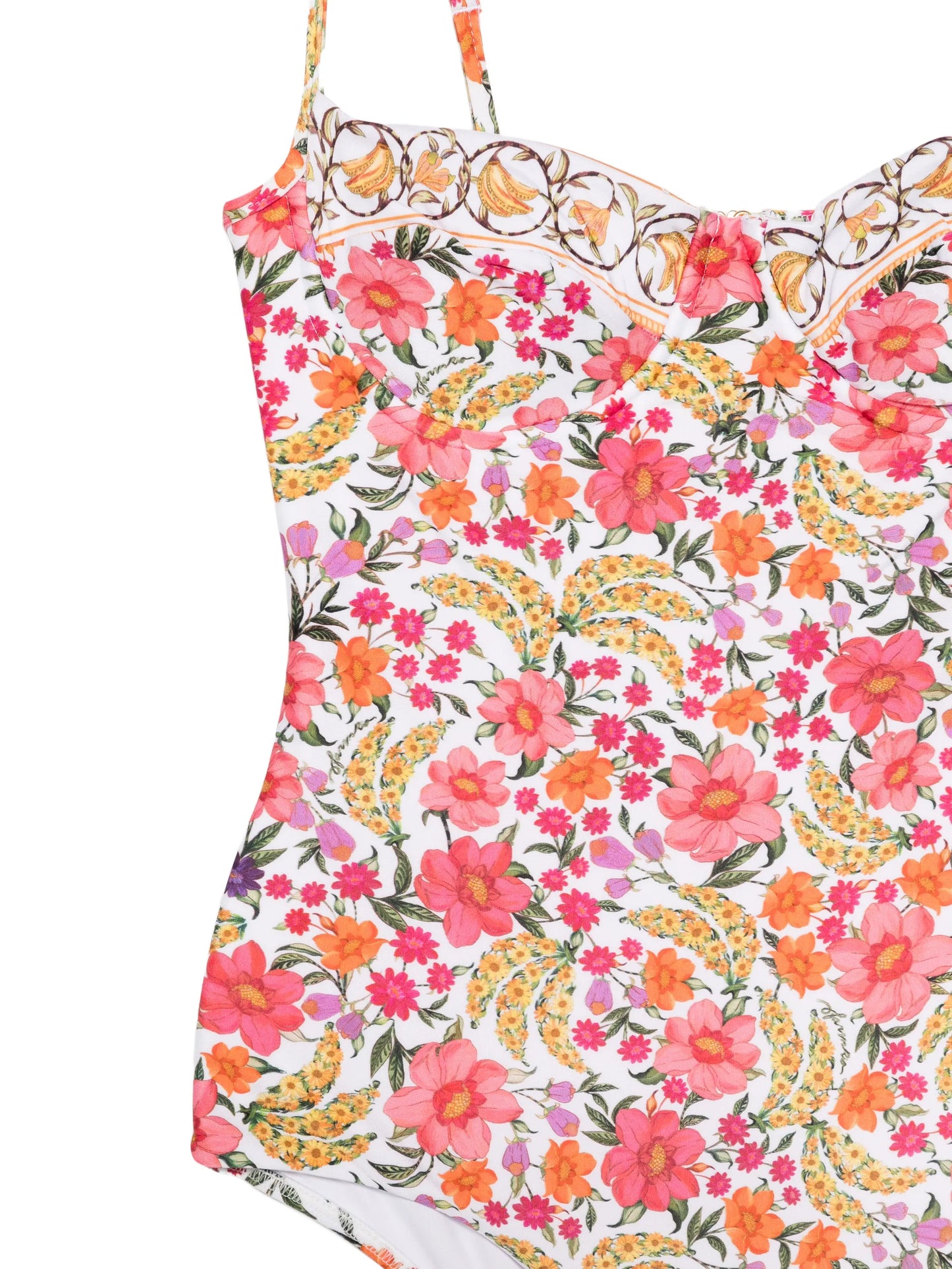 floral-print swimsuit