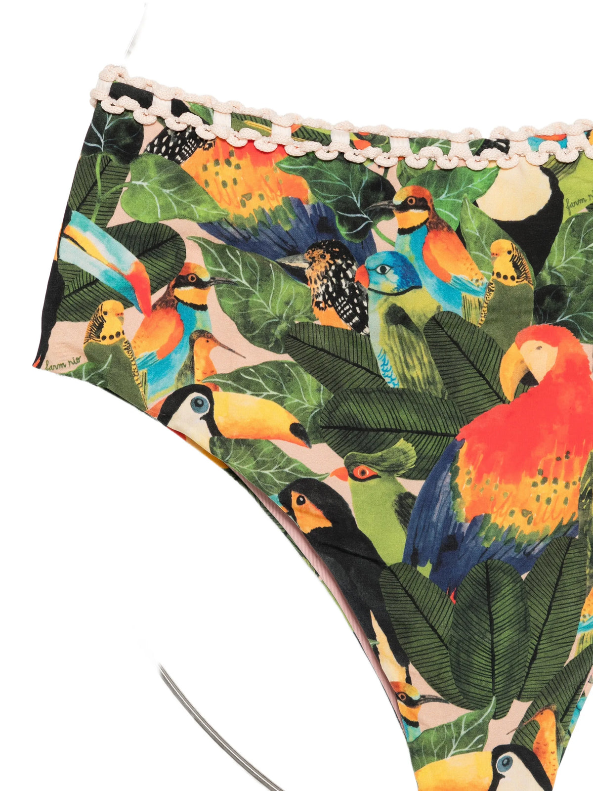 Bird Leaves high-waist bikini bottoms