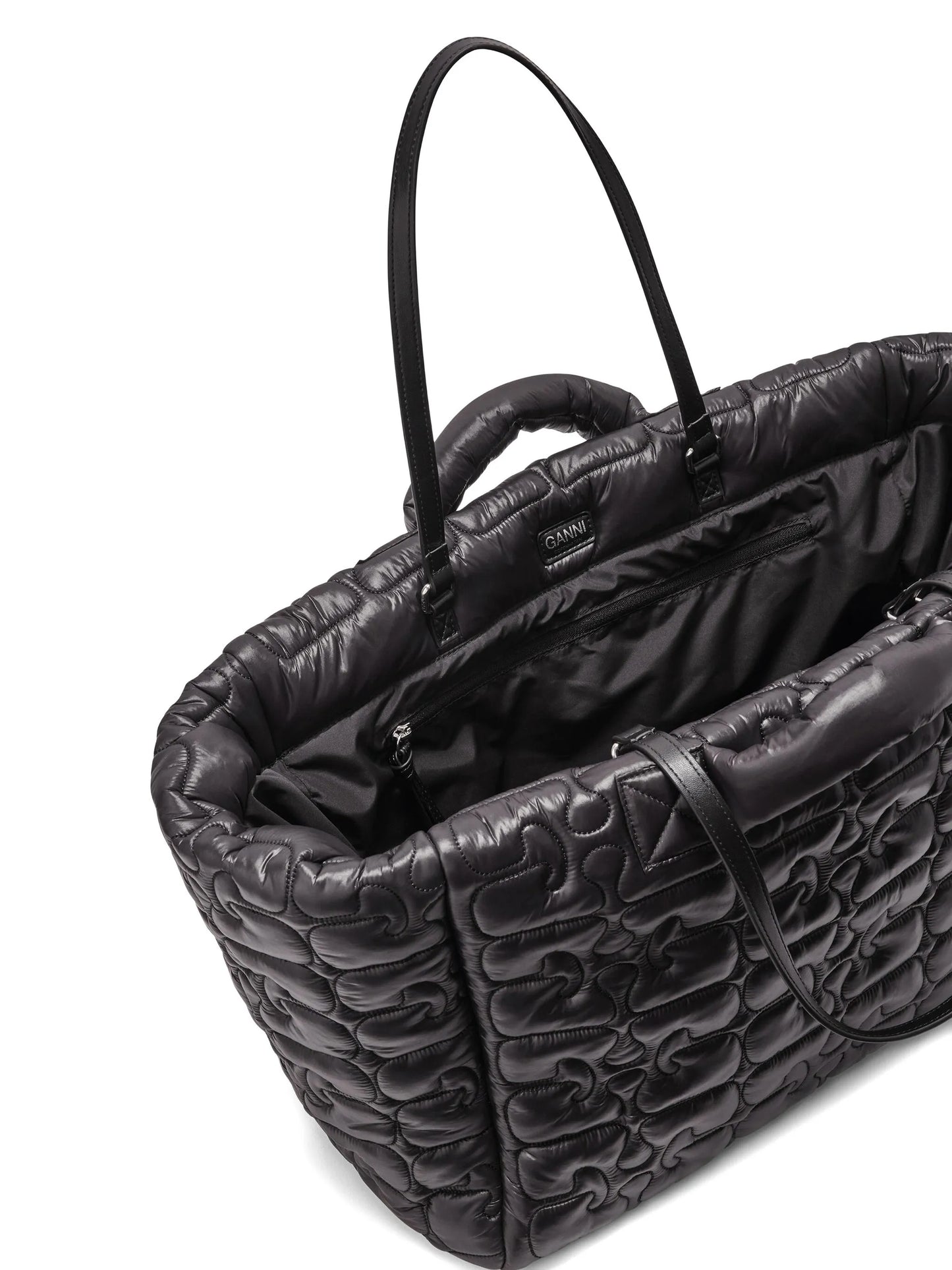 XXL logo-quilted tote bag