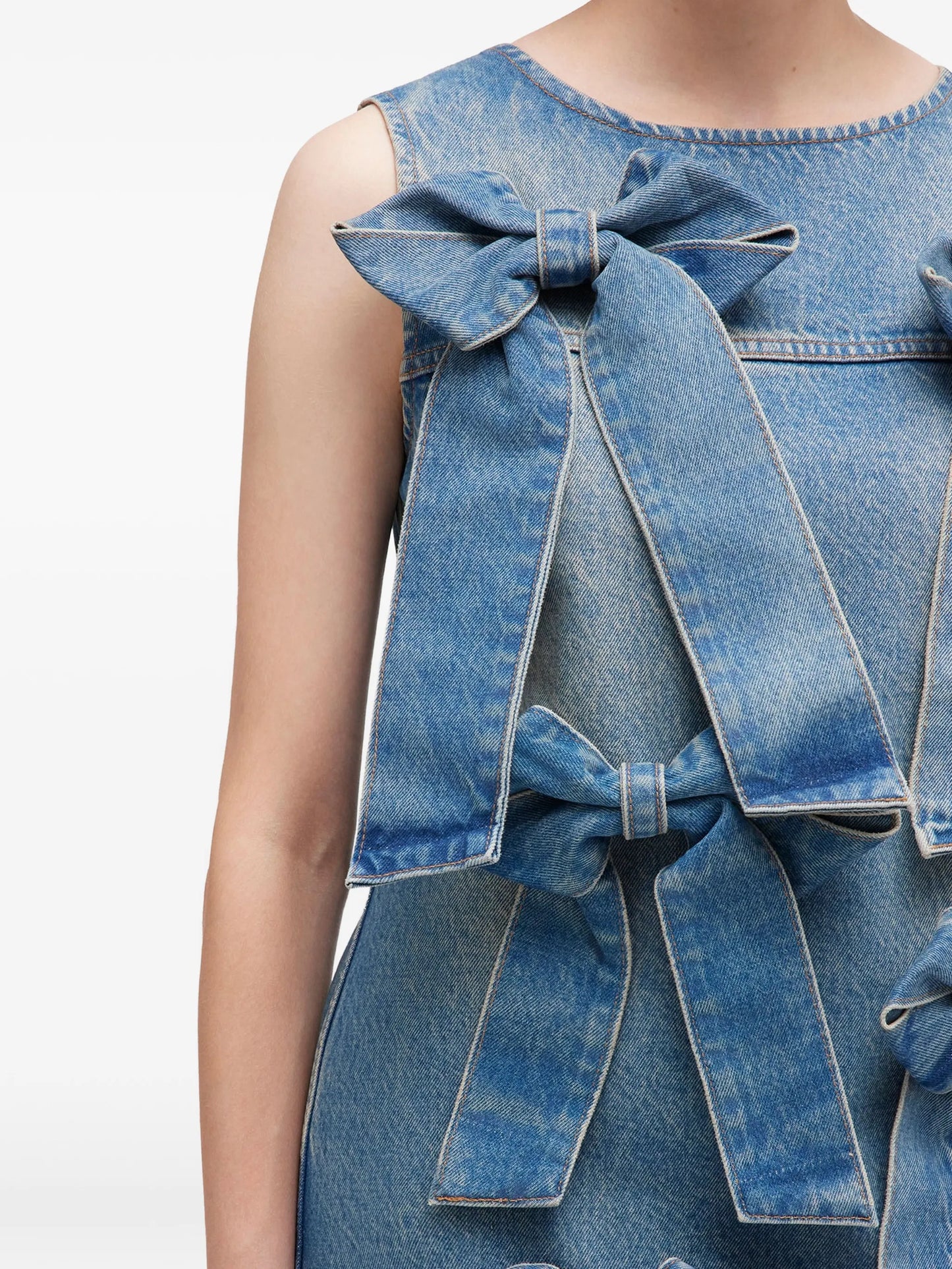 light rigid denim dress