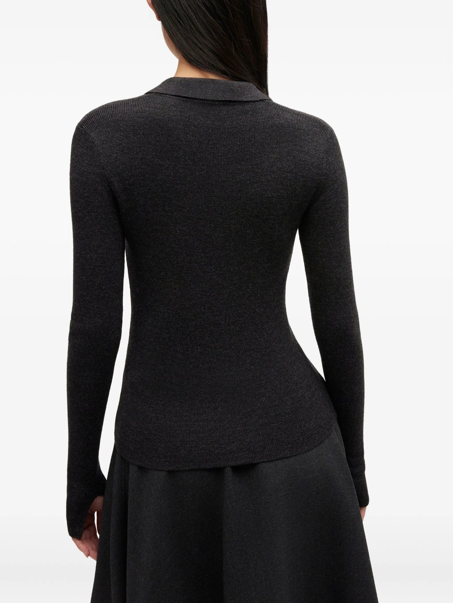 knitted polo shirt