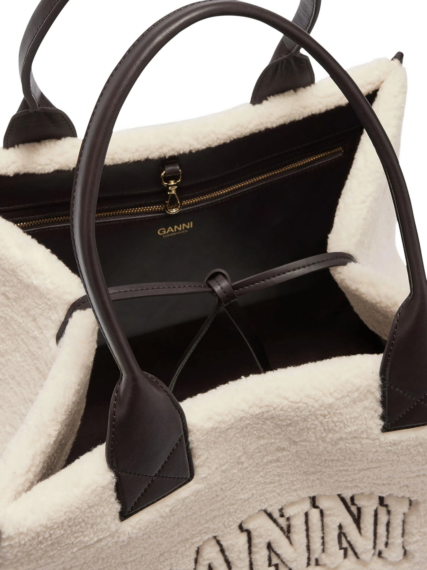 XXL shearling tote bag