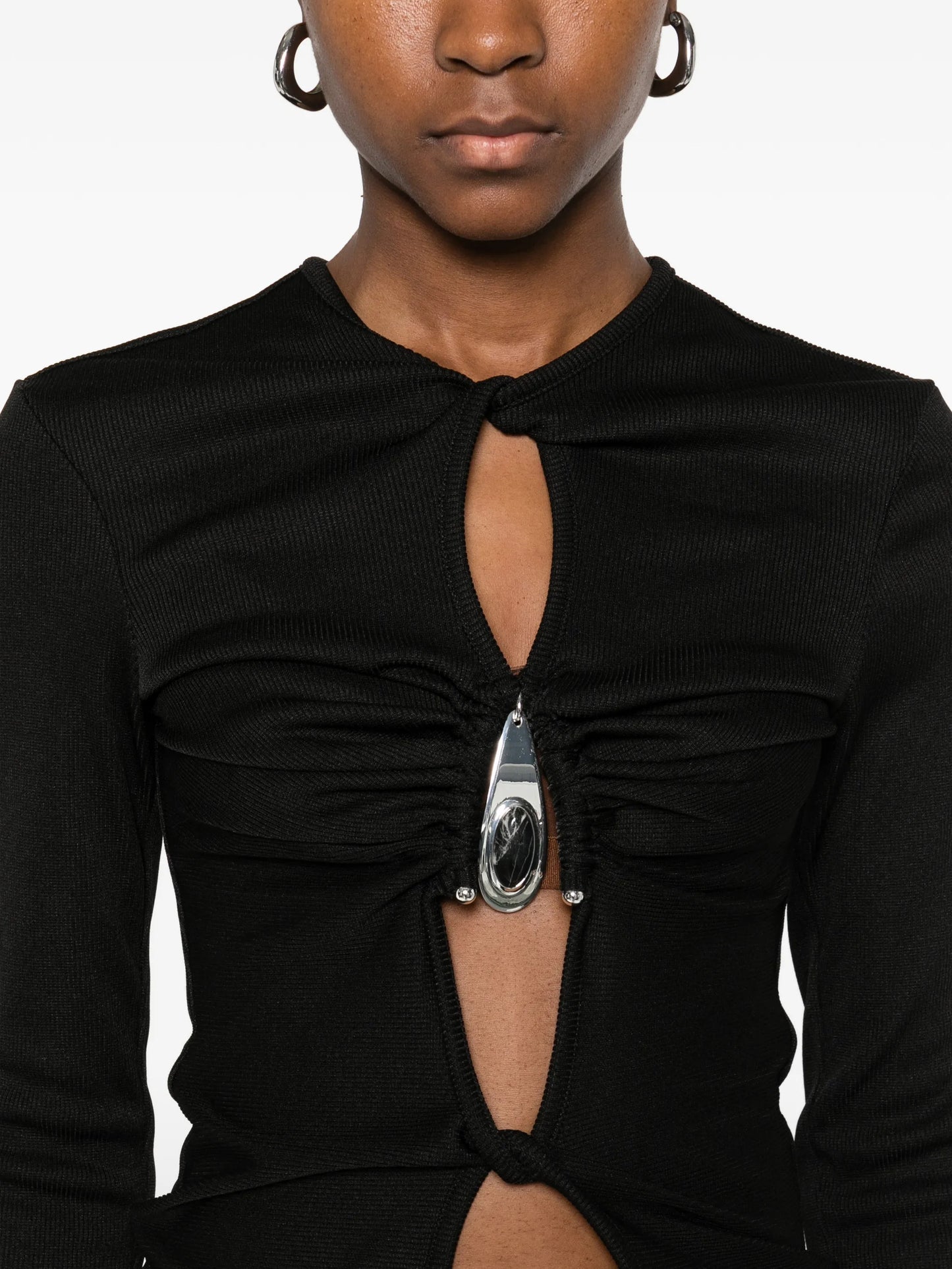 crystal-pendant open-twist top