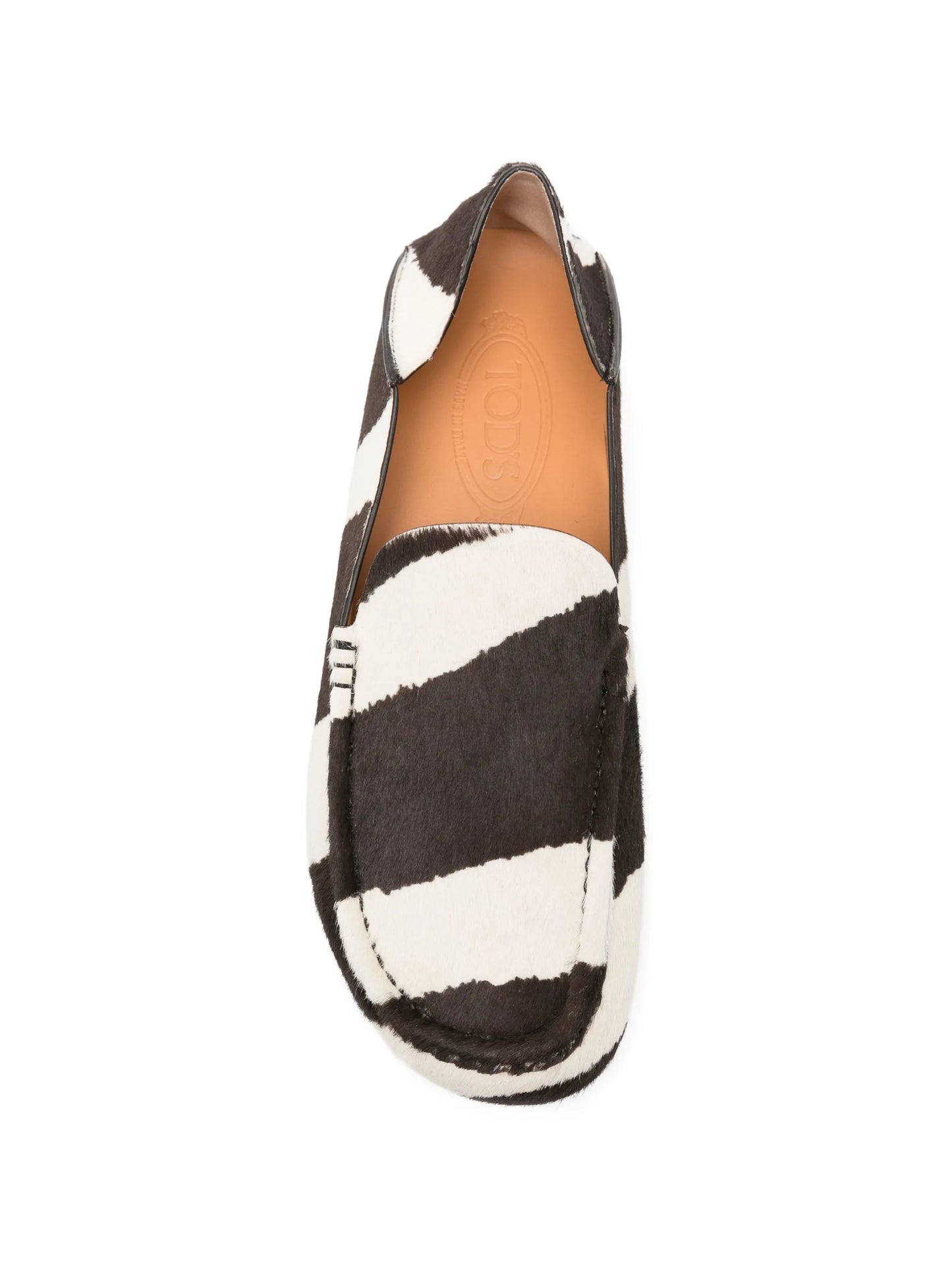 slipper loafers in pony effect leather