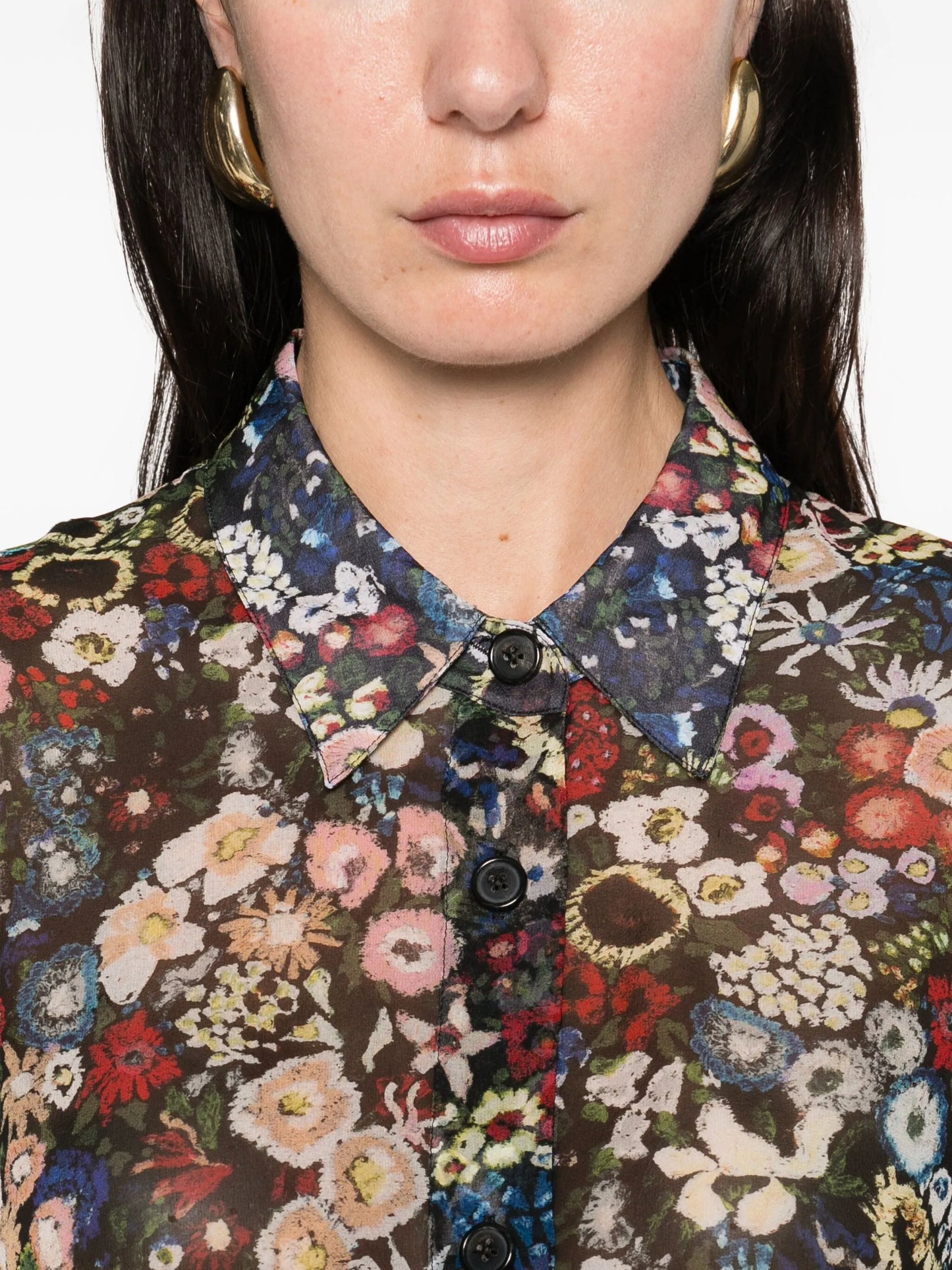 Goya floral-pattern shirt