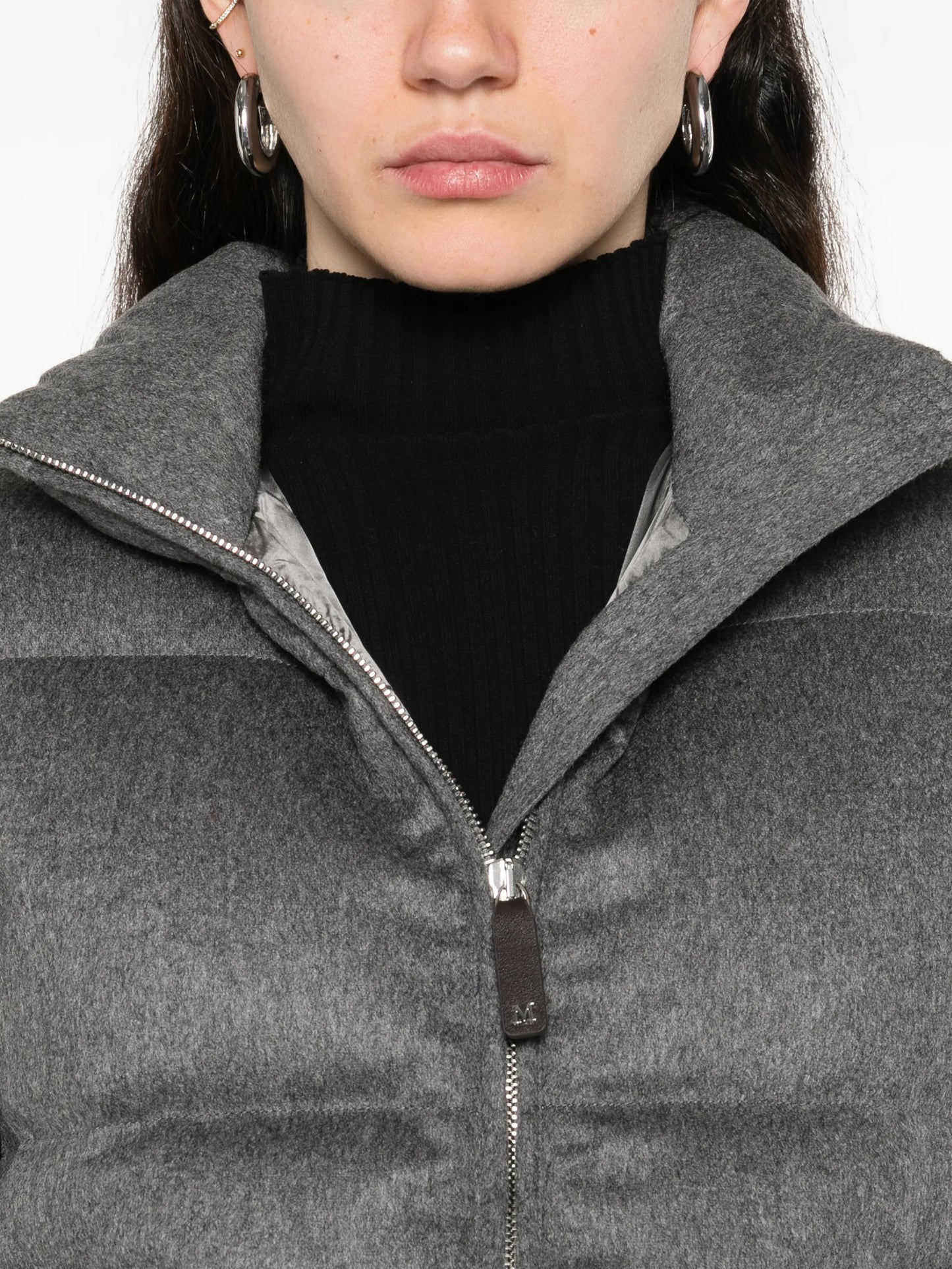Camoroso zipped puffer gilet
