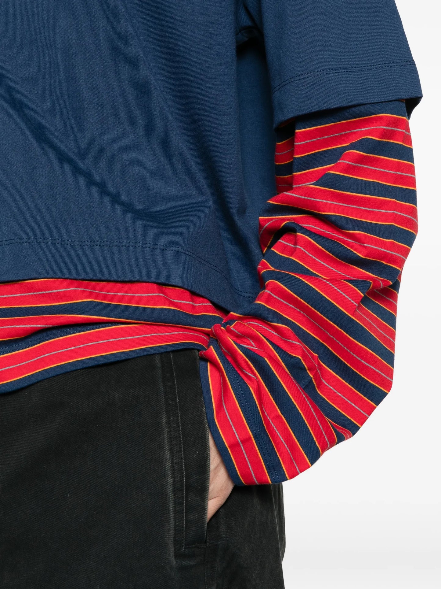 logo striped T-shirt