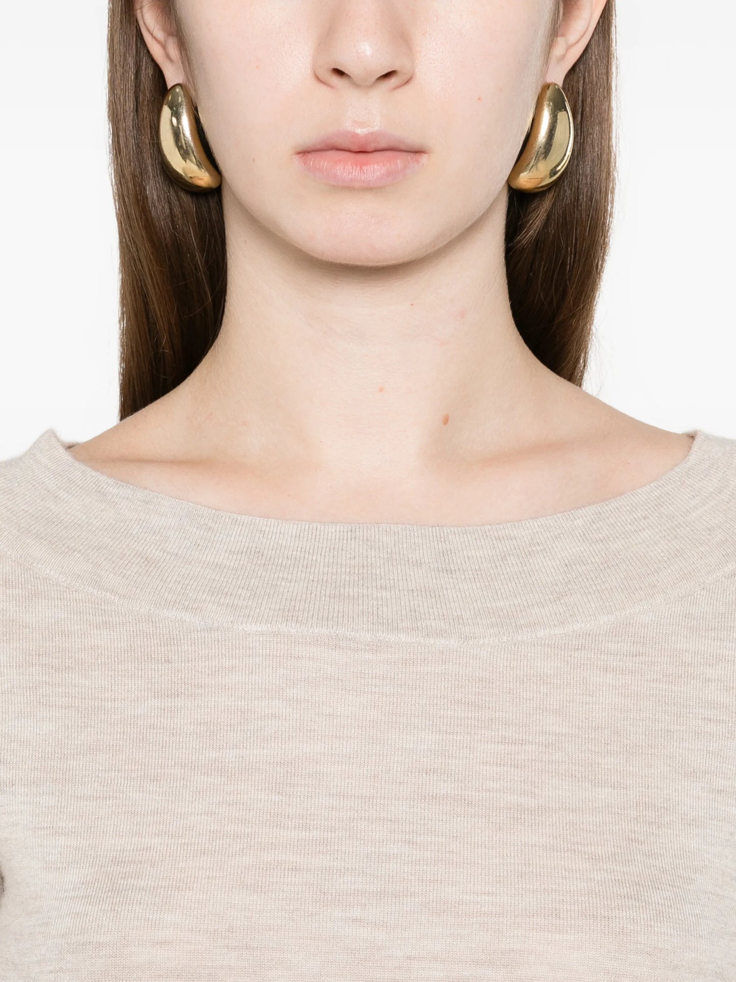 off-shoulder coordinated knitwear