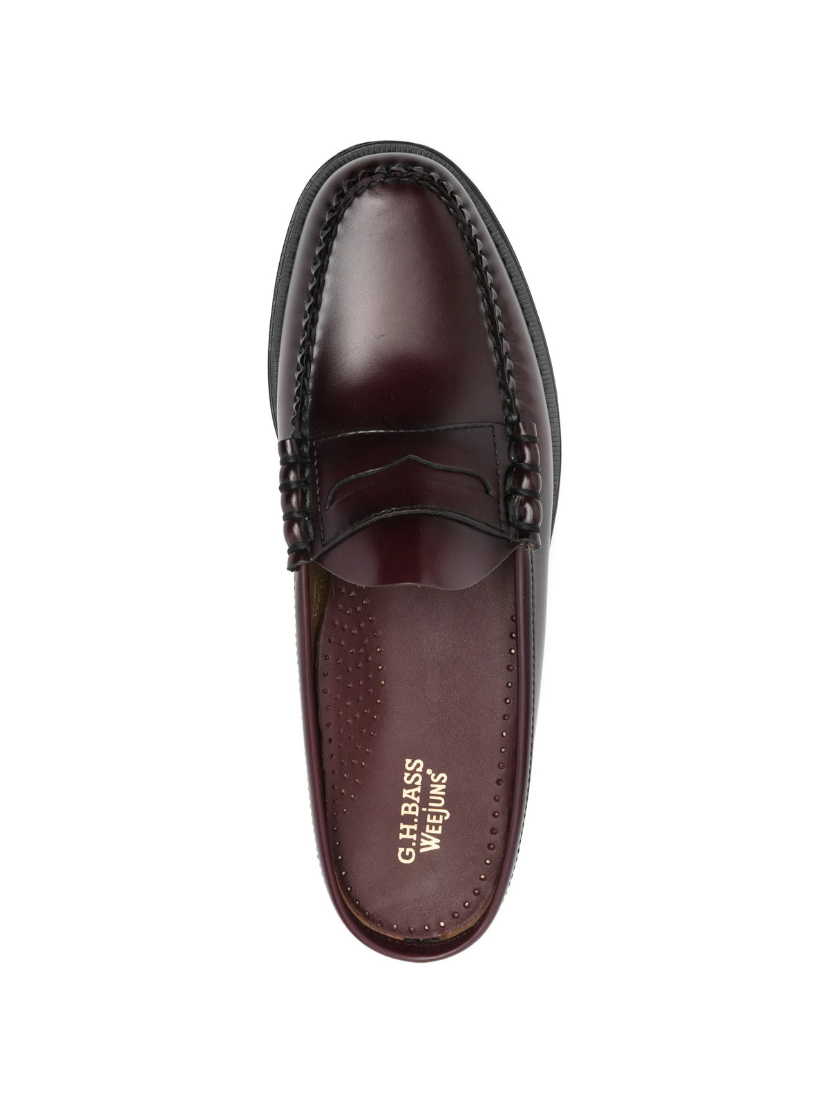 Weejuns Larson Penny slides in wine leather