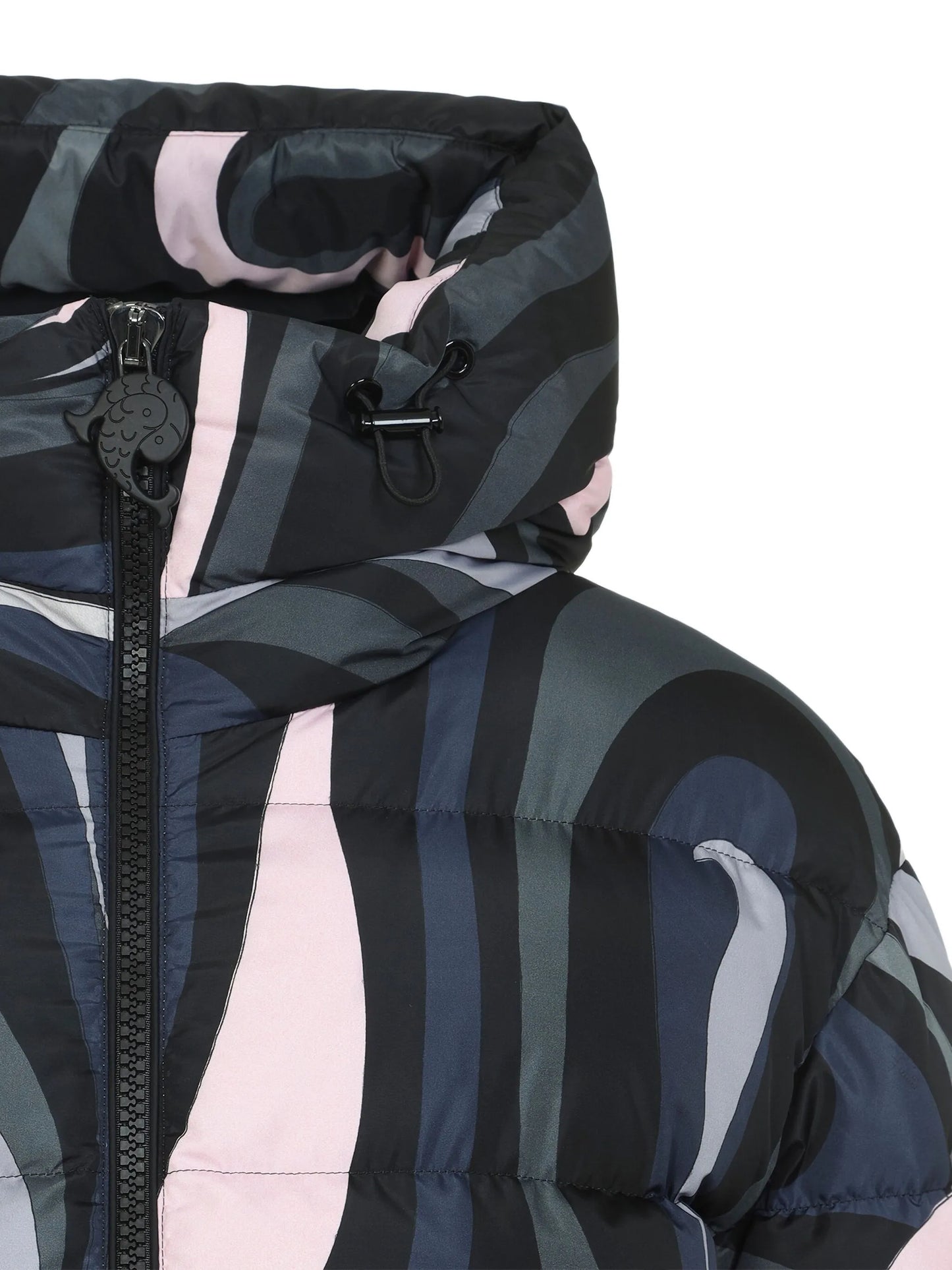 Iride-print puffer jacket