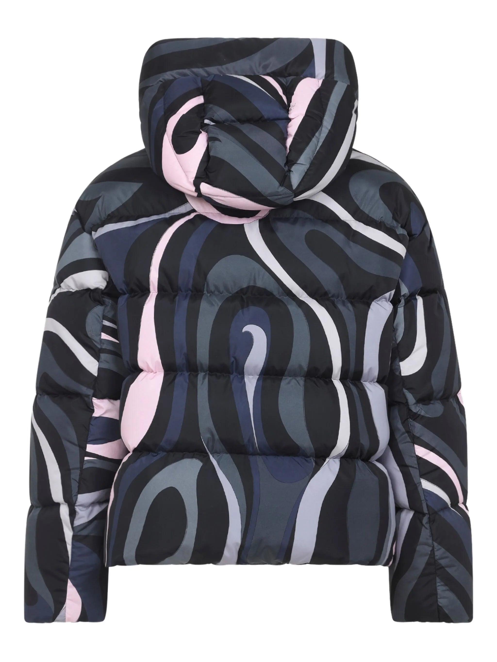 Iride-print puffer jacket