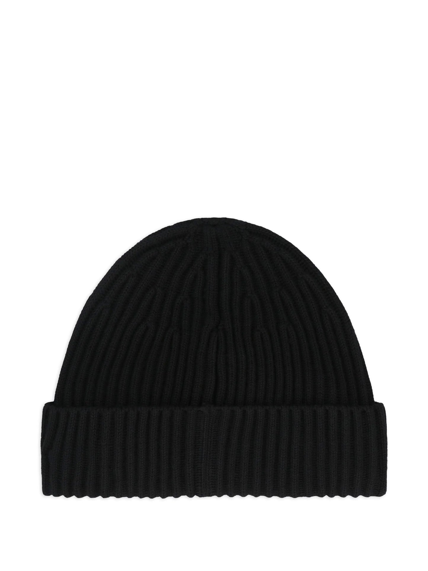 Compass-patch knit beanie