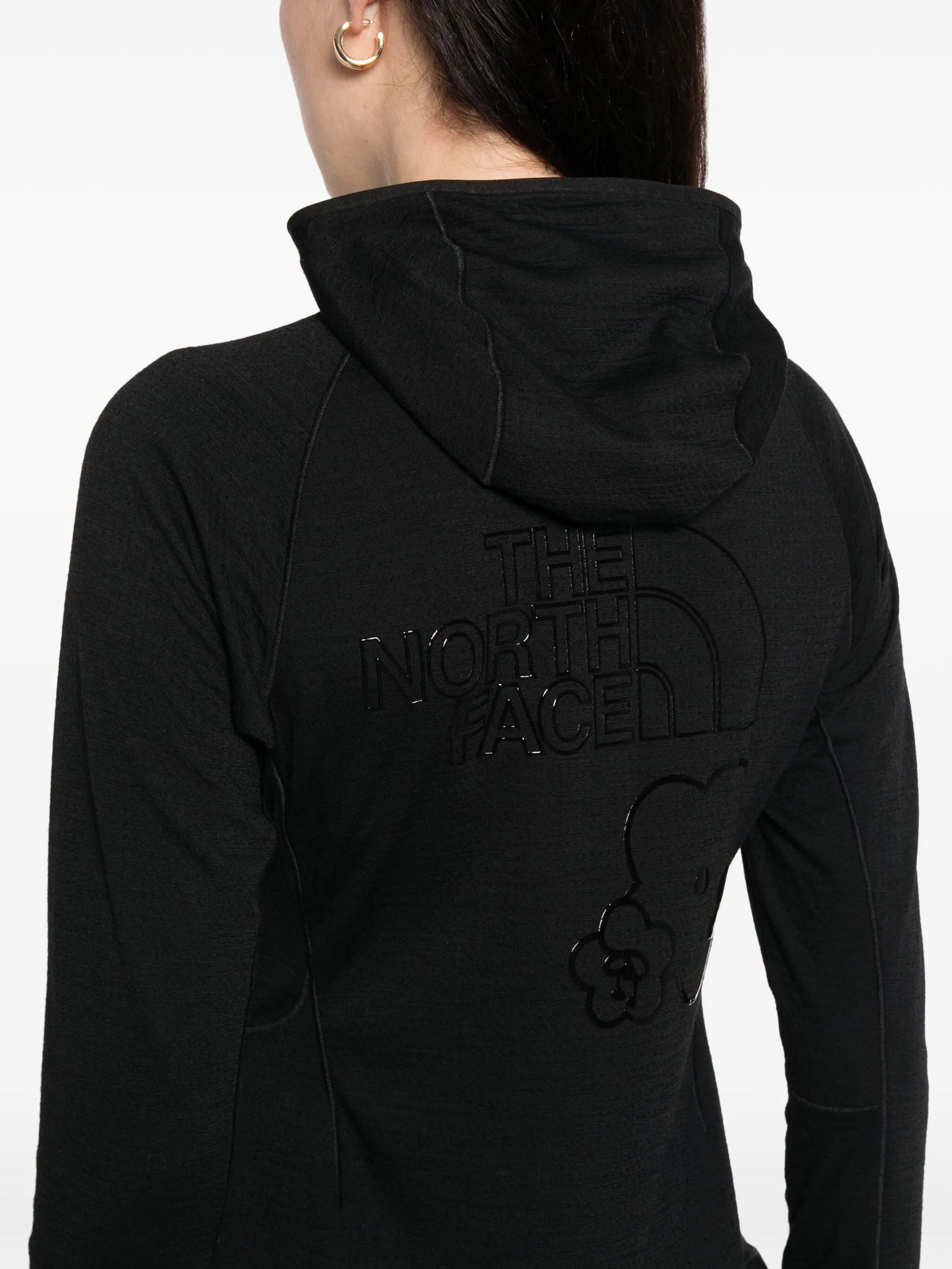 x The North Face ruffled hoodie