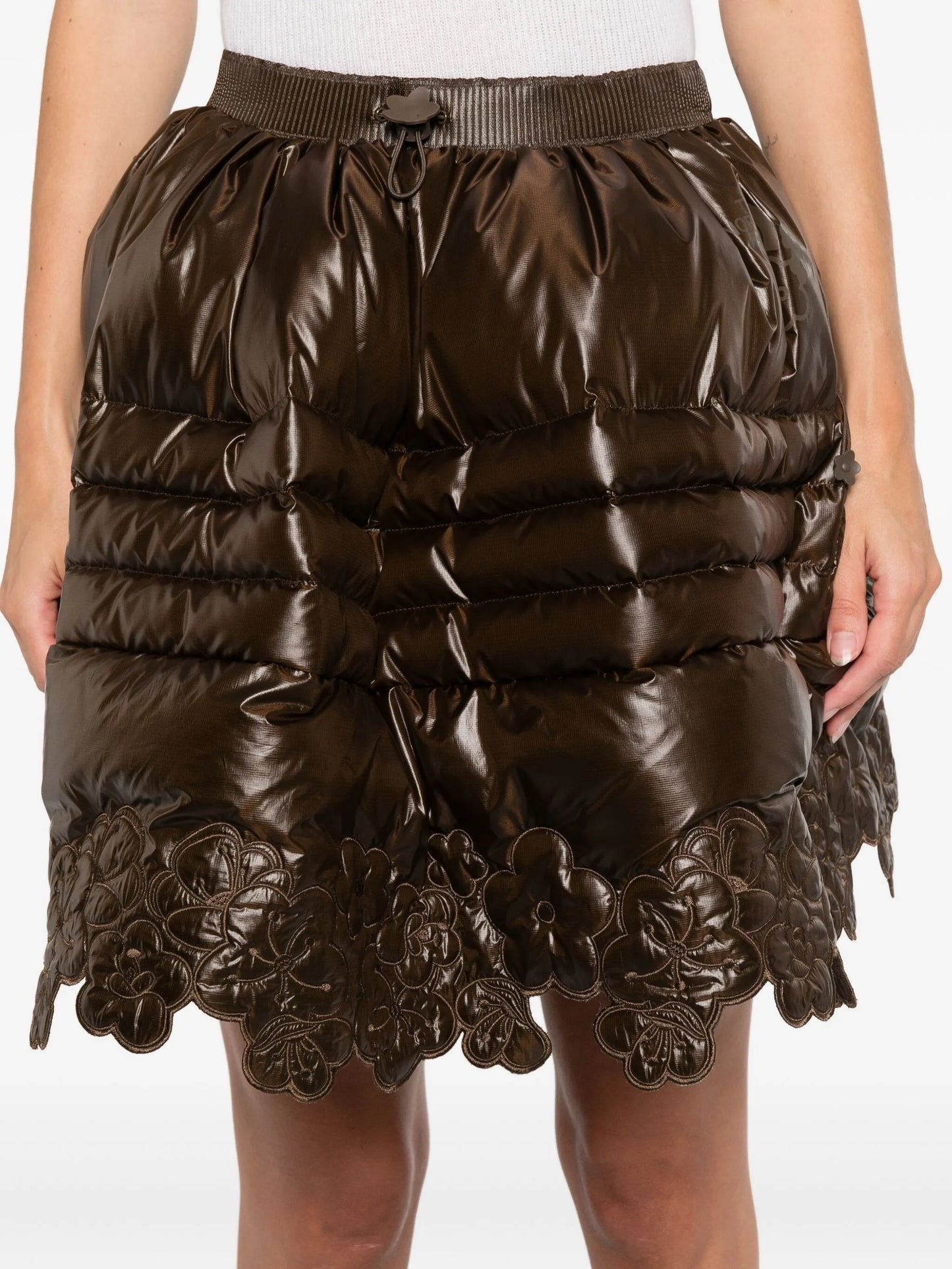 x The North Face quilted mini skirt
