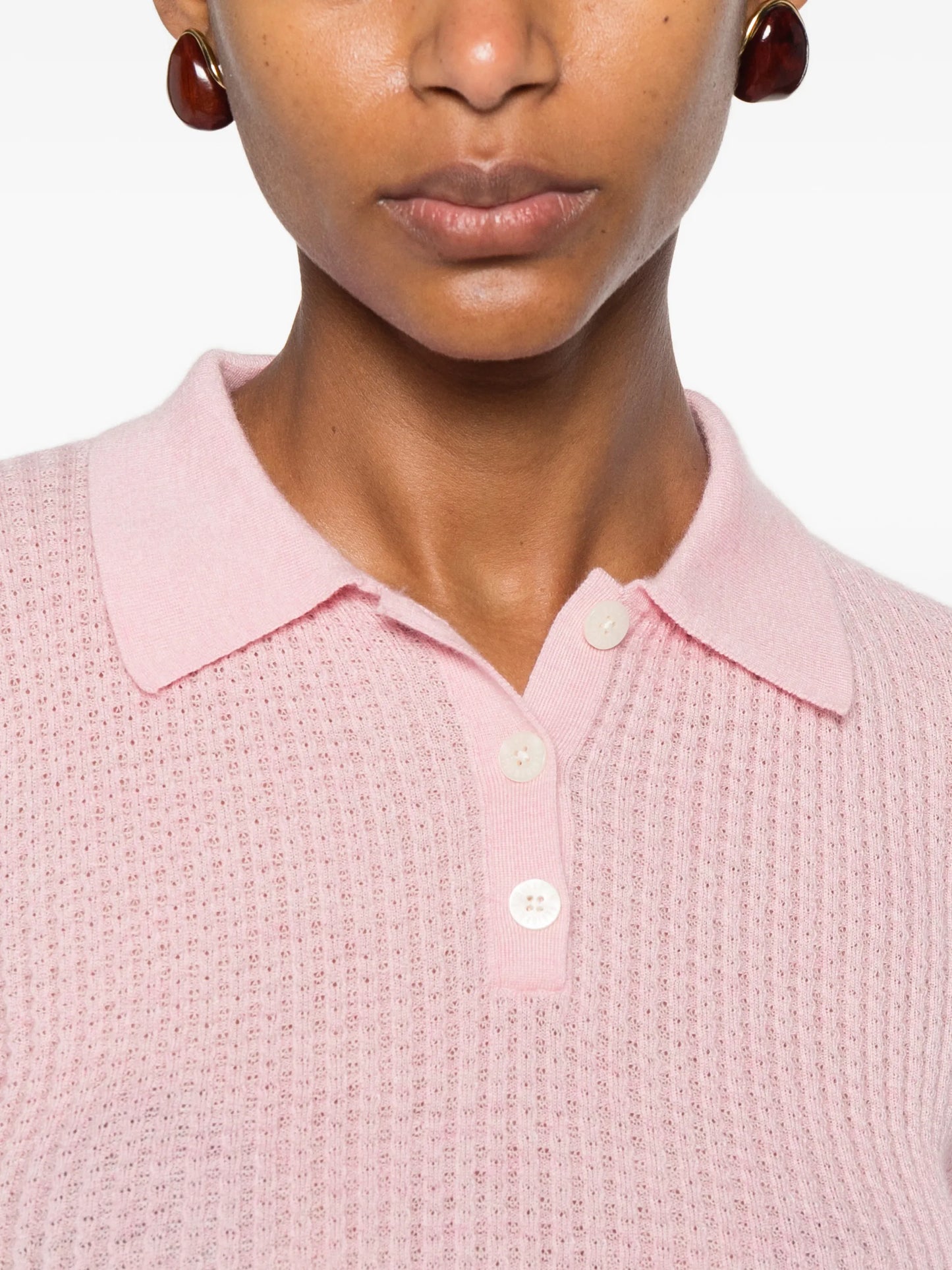 long-sleeve polo top