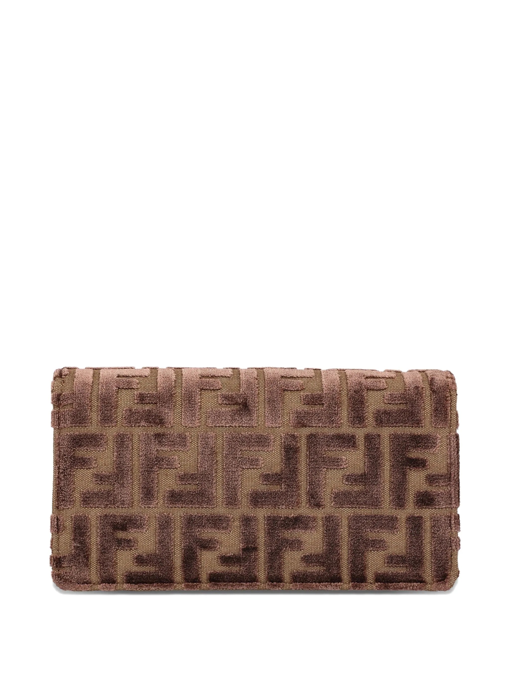 jacquard-pattern buckle shoulder bag