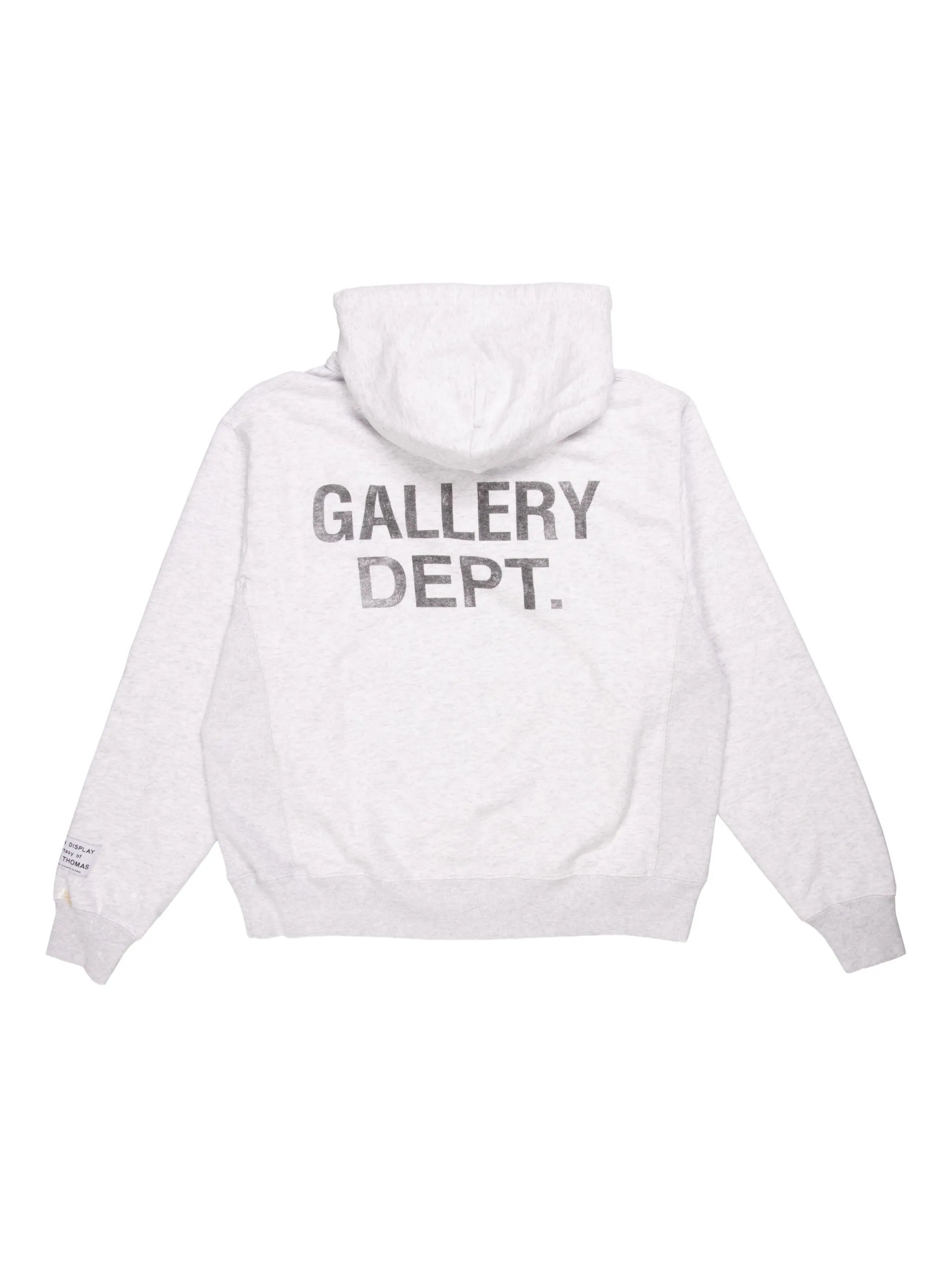 painted logo-detail hoodie