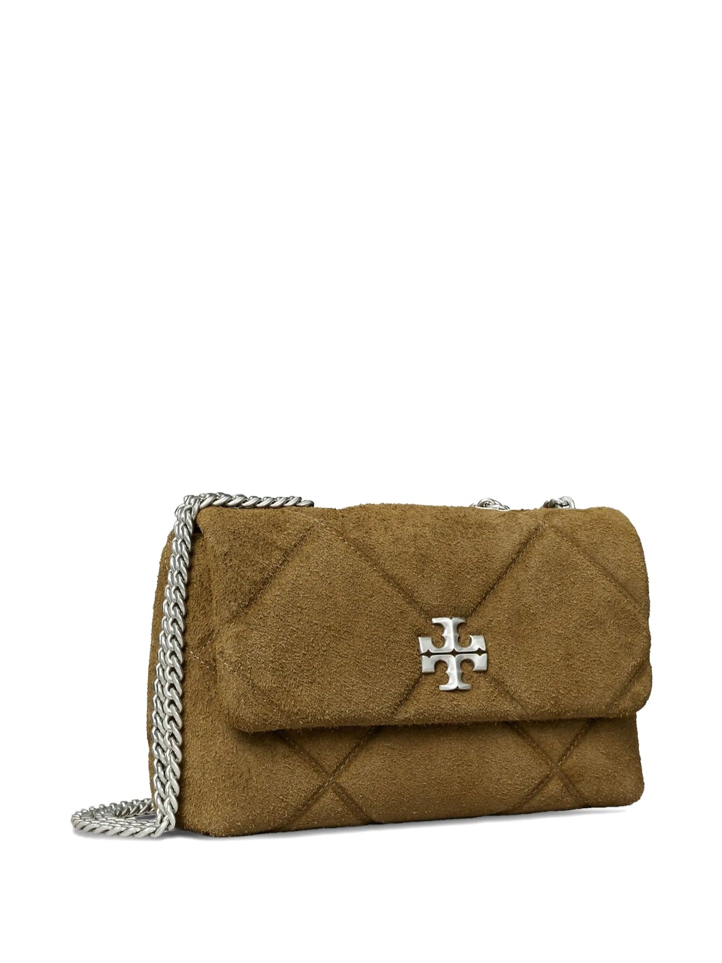 Kira quilted suede shoulder bag