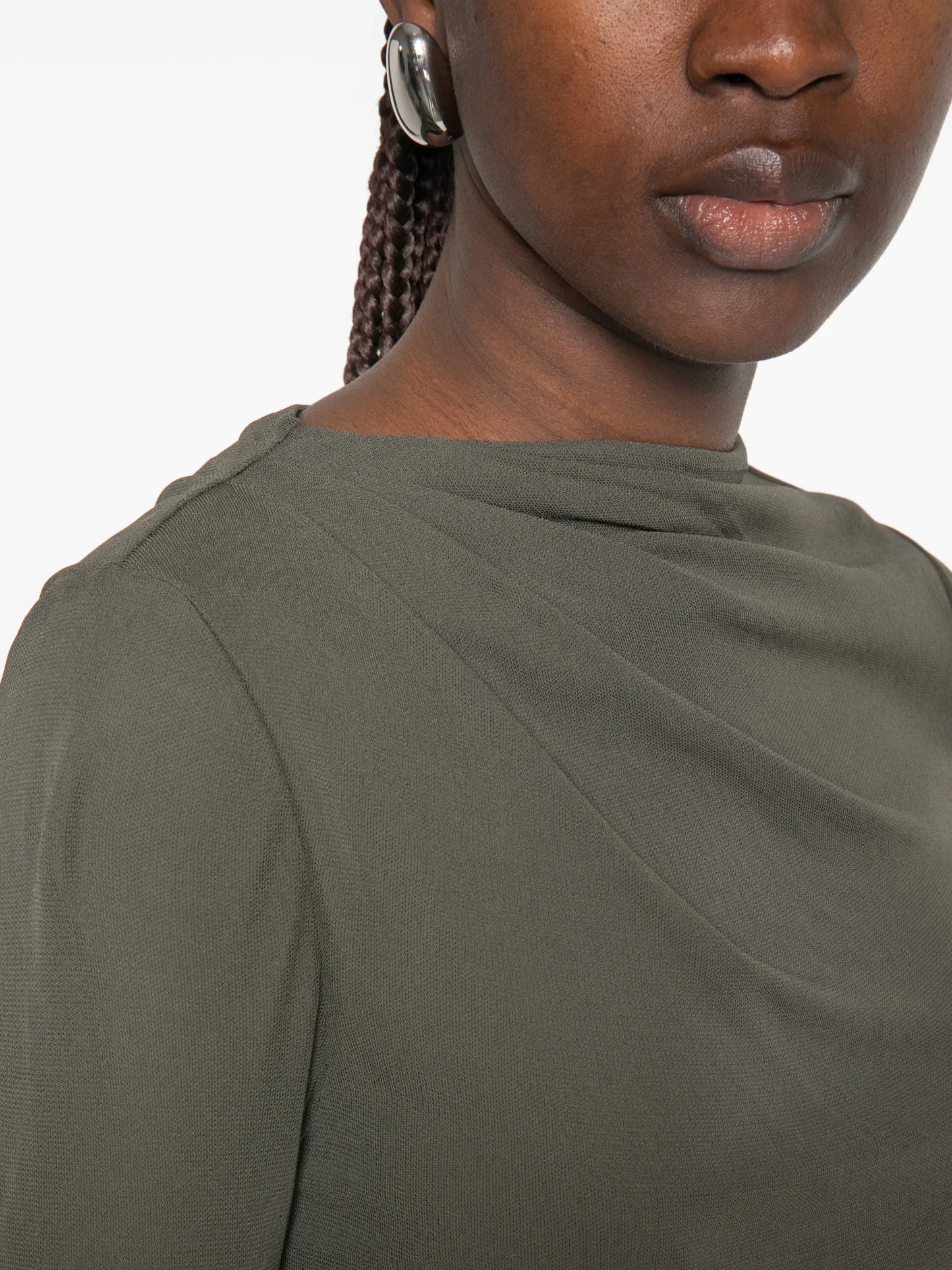 midi long-sleeve dress