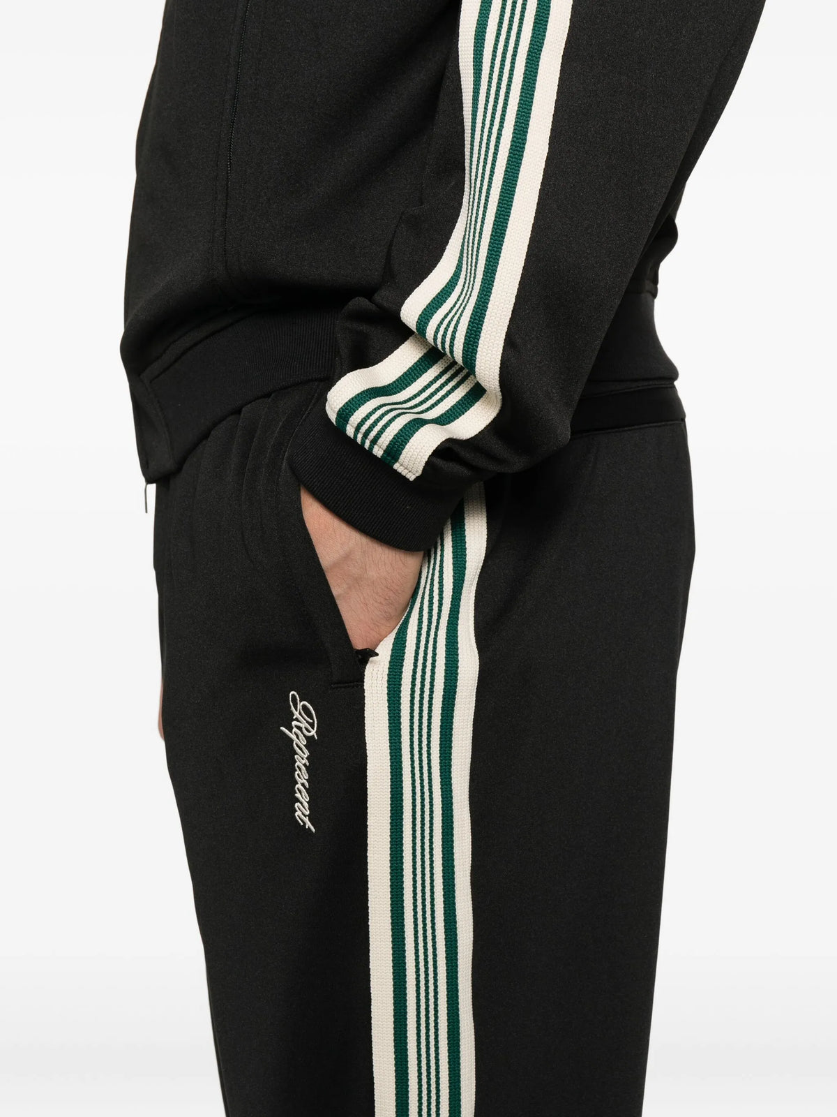 taped track trousers