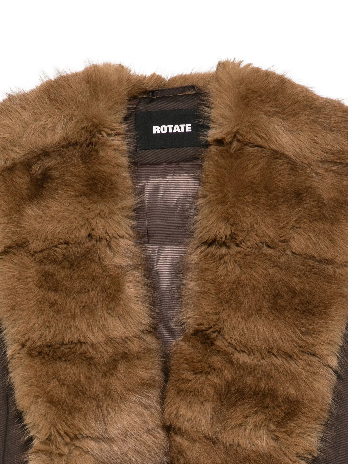 faux fur collar coat