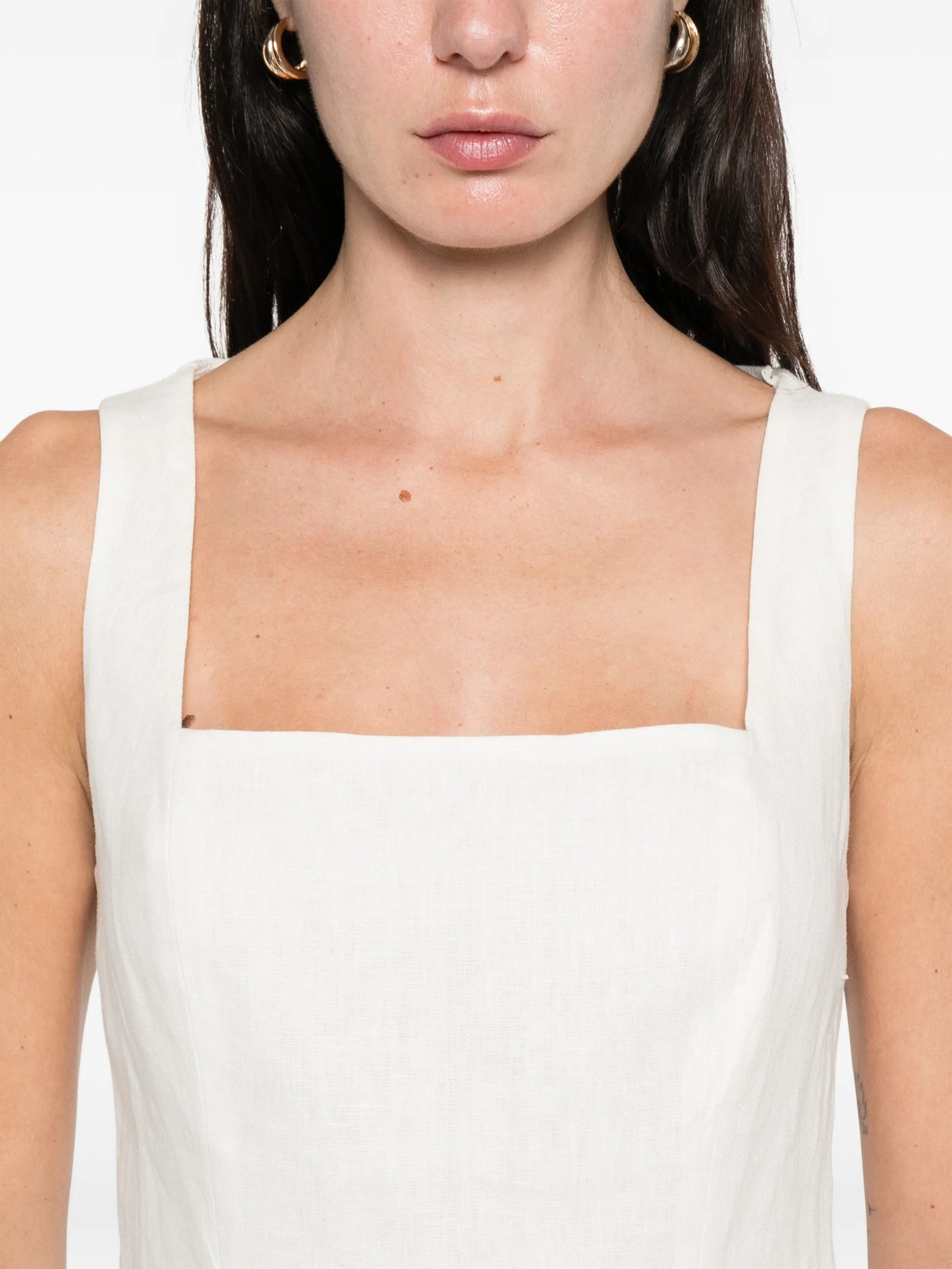 Mina square-neck top