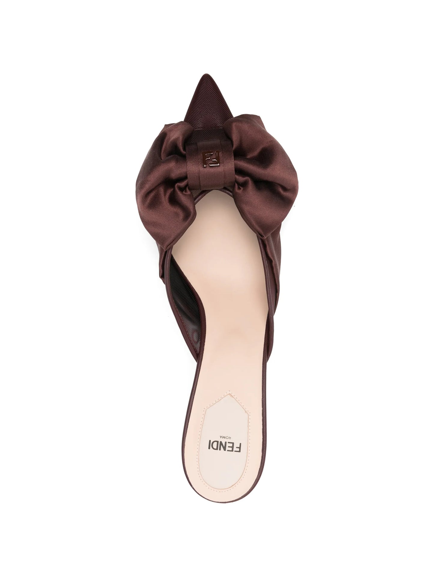 Colibrì red satin mules