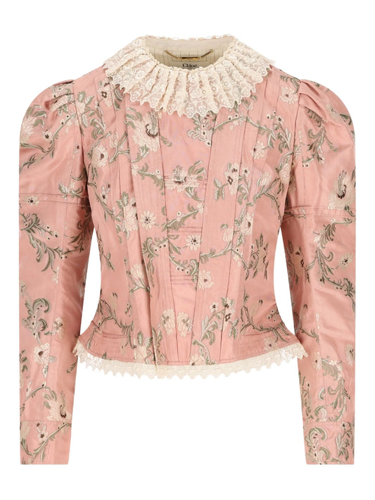 jacquard lace jacket