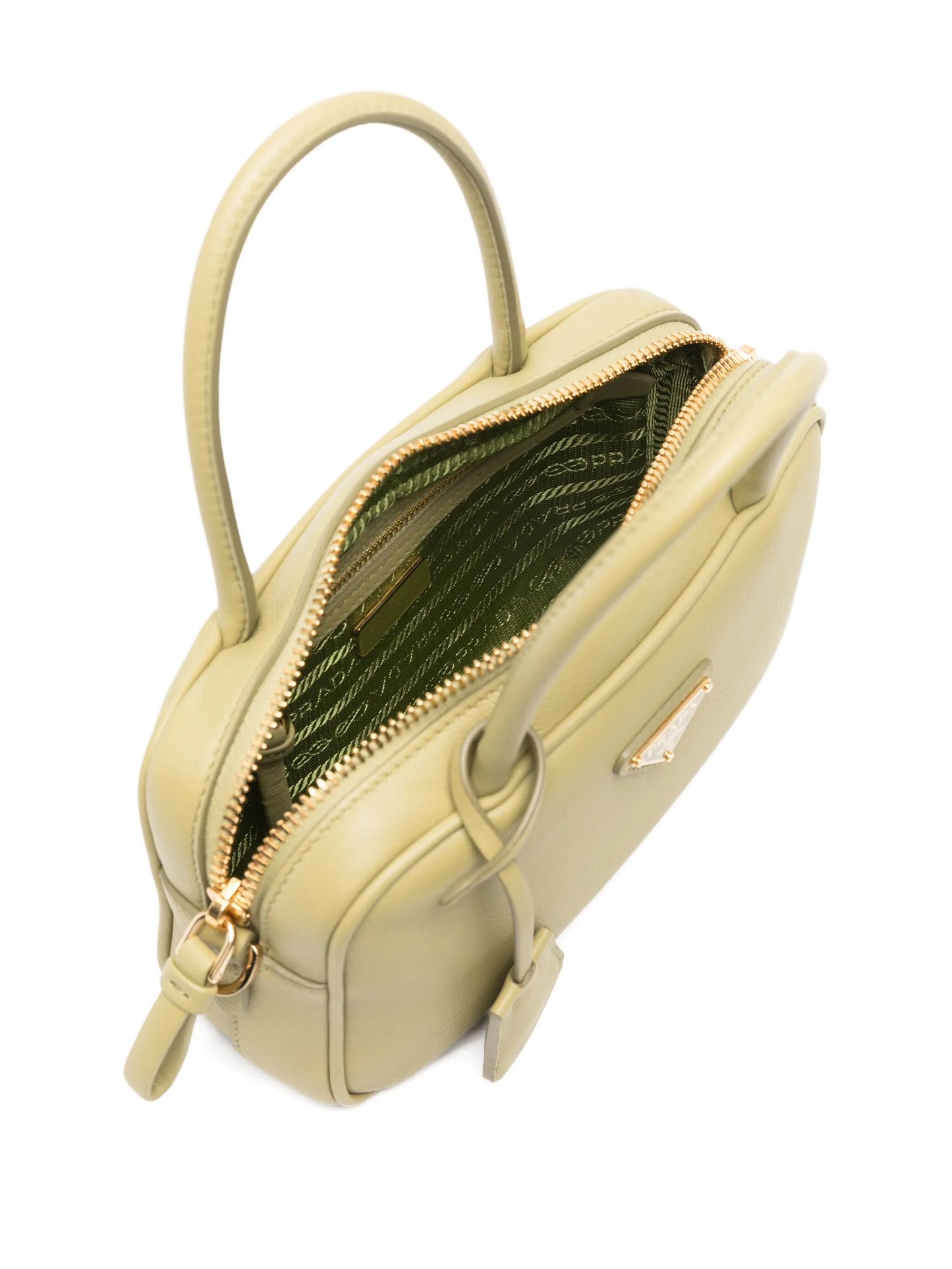triangle-logo satchel bag