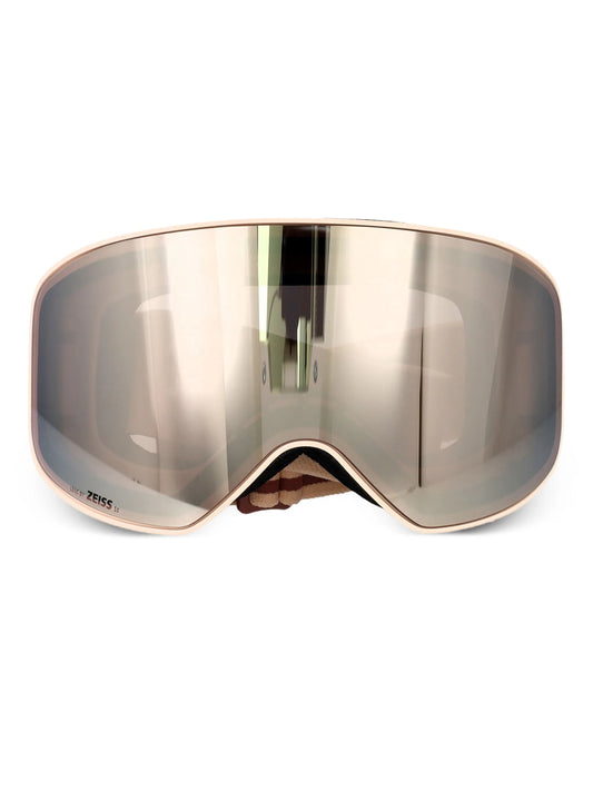 logo-strap ski goggles