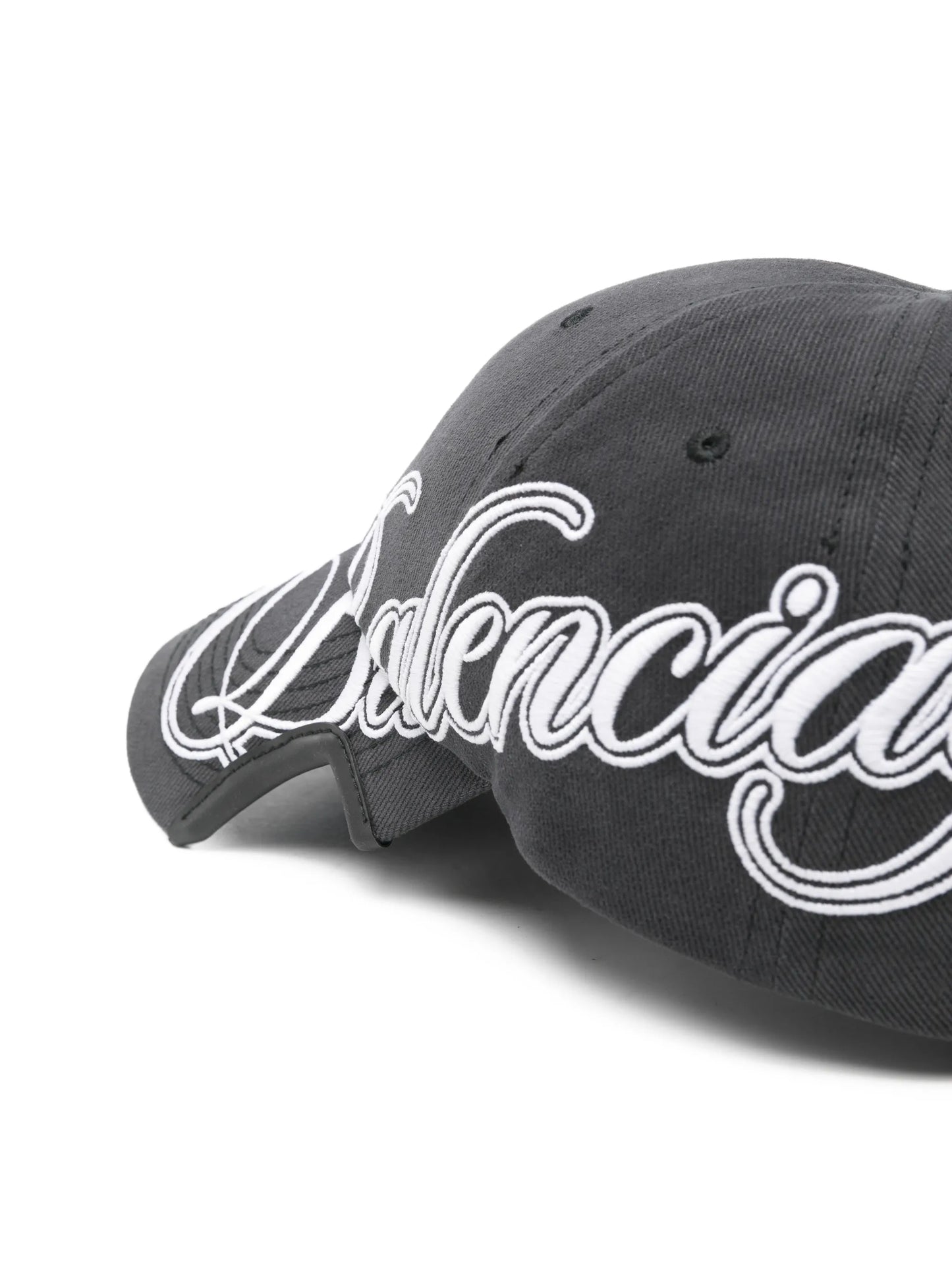 script logo drill cotton cap