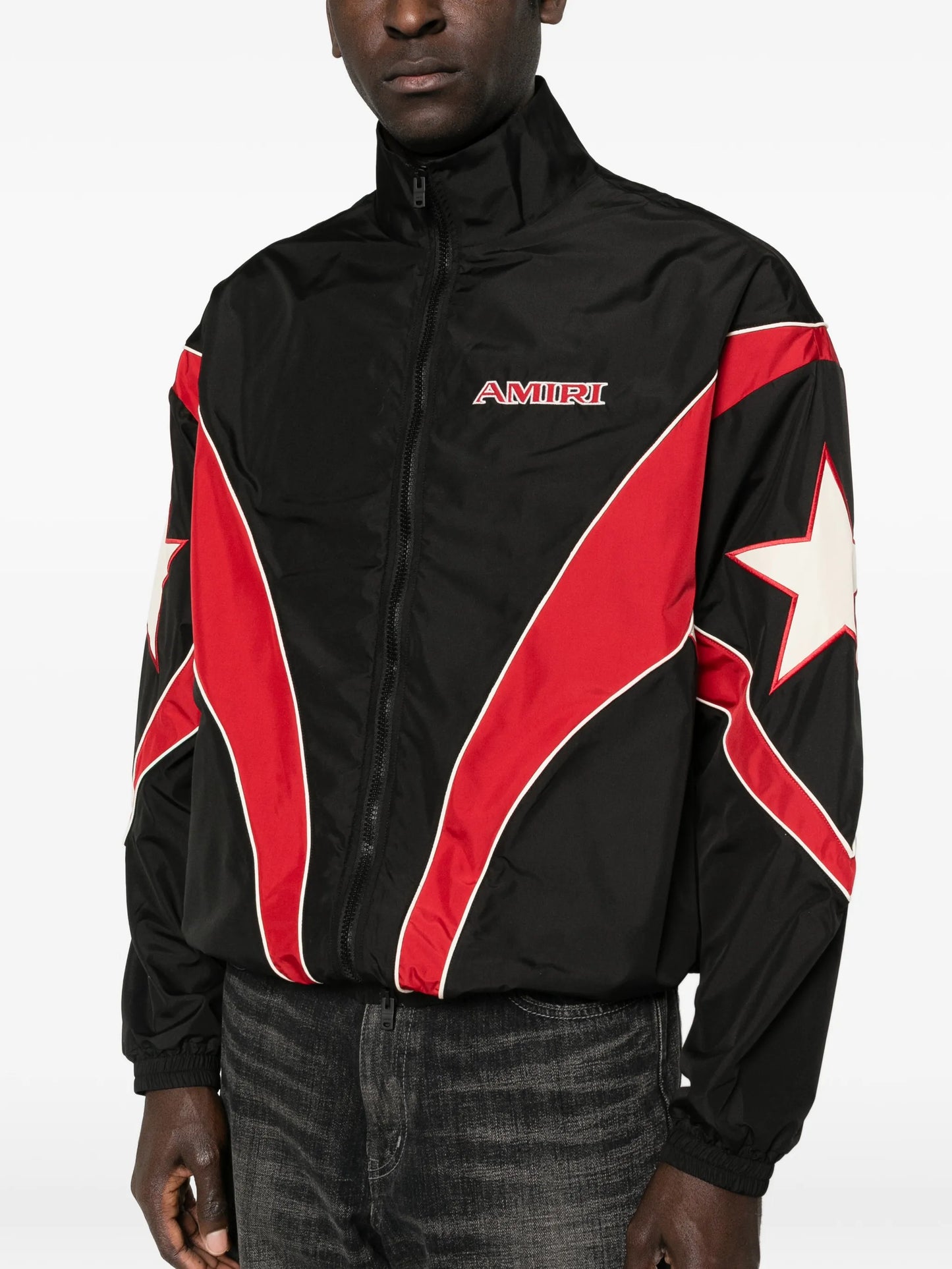 star graphic windbreaker