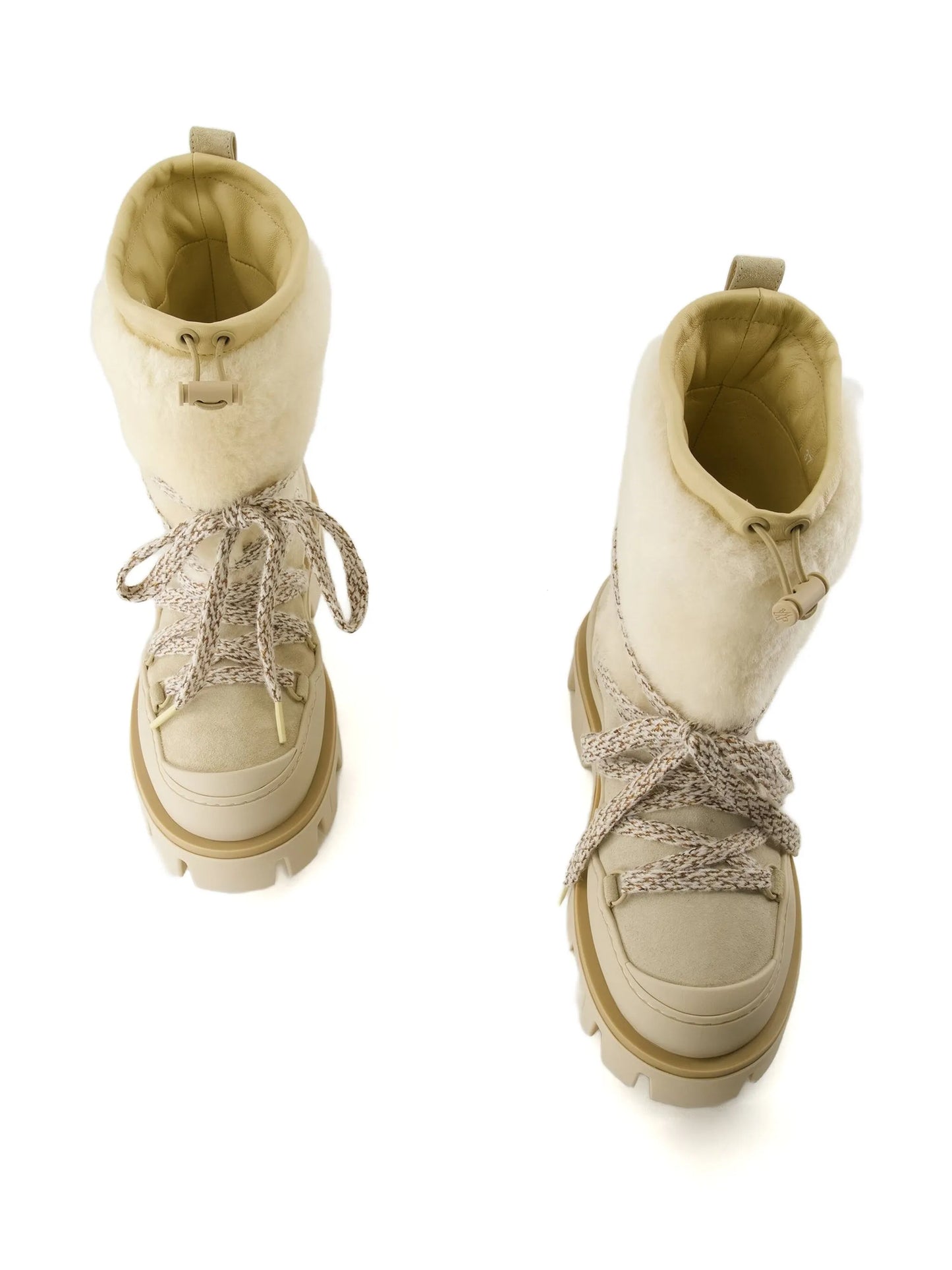 Peak Après shearling lace-up ankle boots