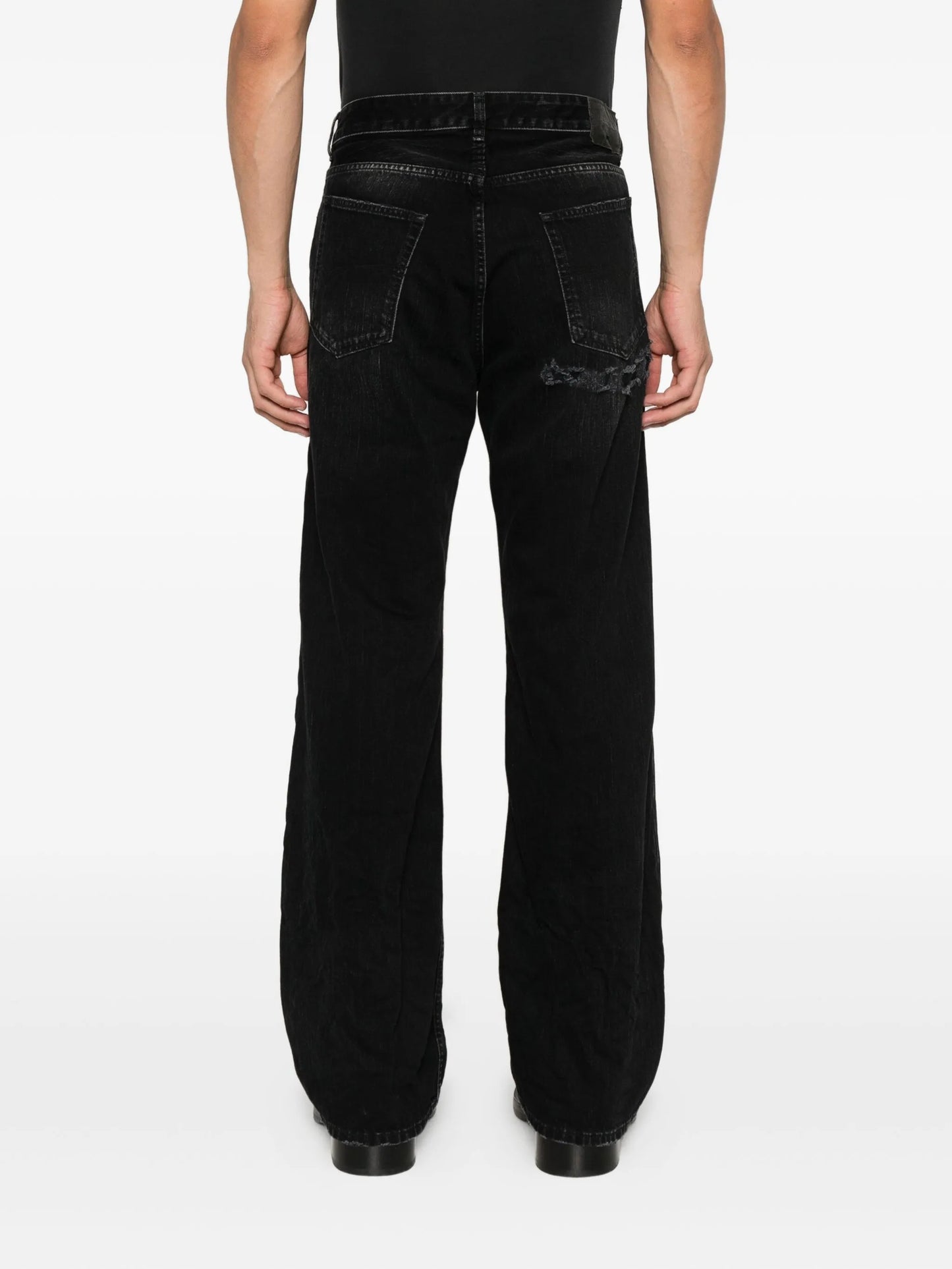 button-fastening jeans