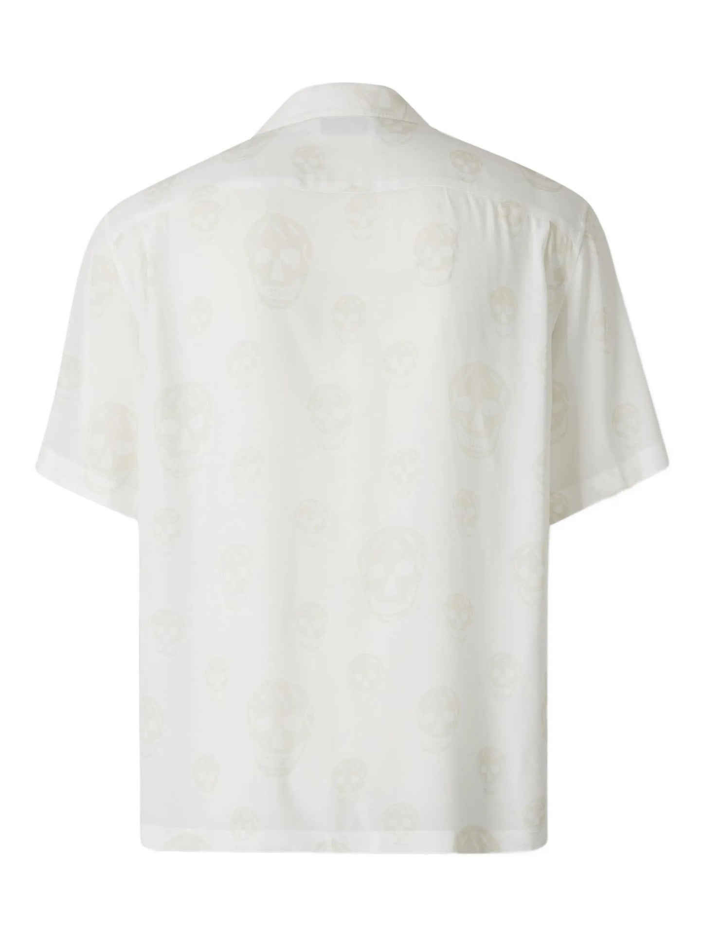 skull-print shirt