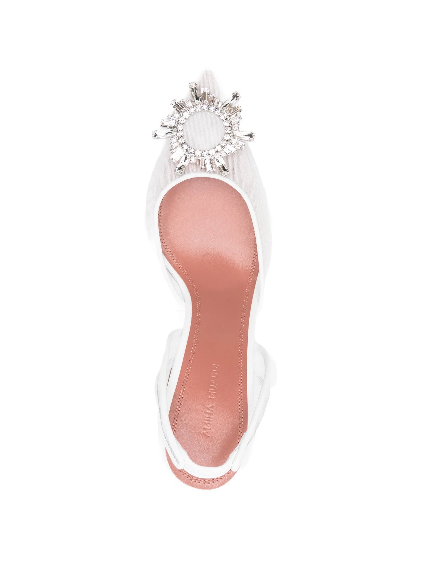 Begum mesh embellishment sling pumps