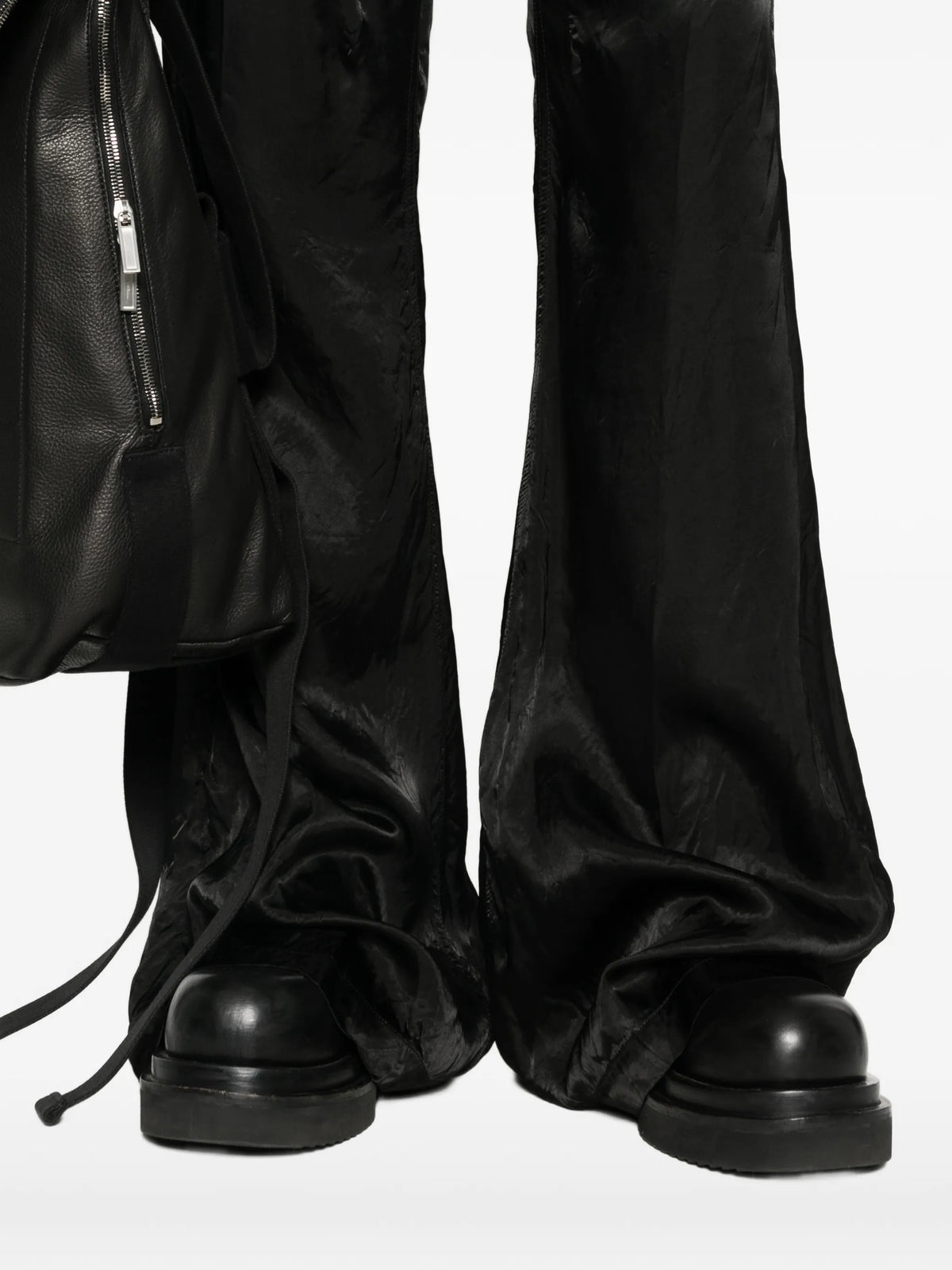 Temple Bolan bootcut jeans in cupro satin
