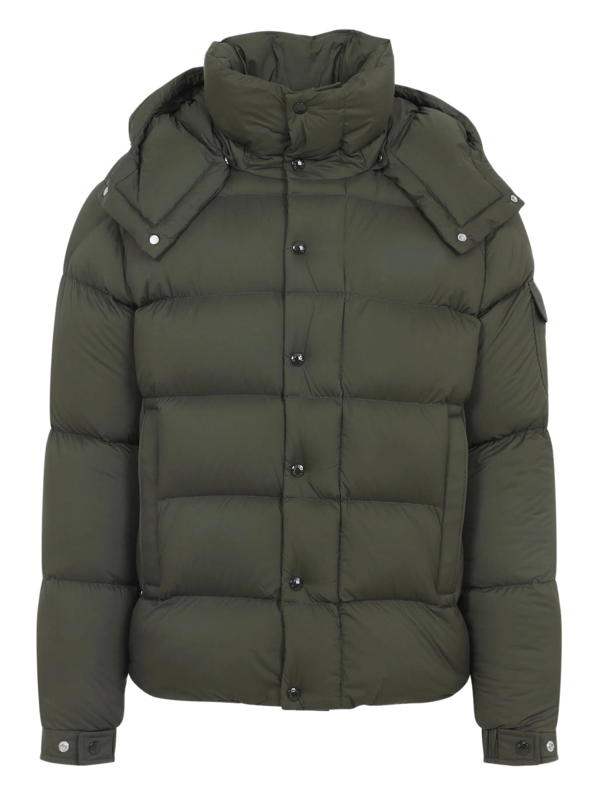 button hooded jacket
